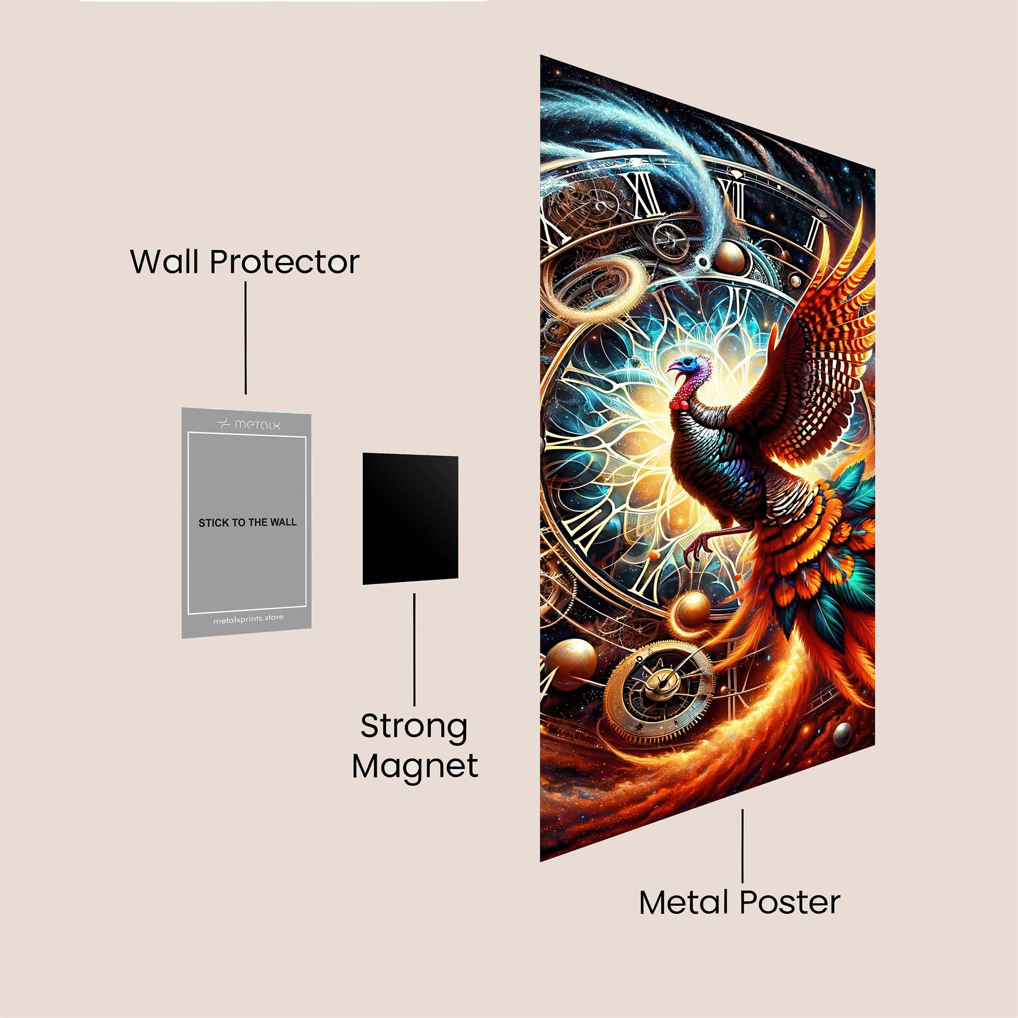 Phoenix Clockwork Safe Wall Magnetic / M
