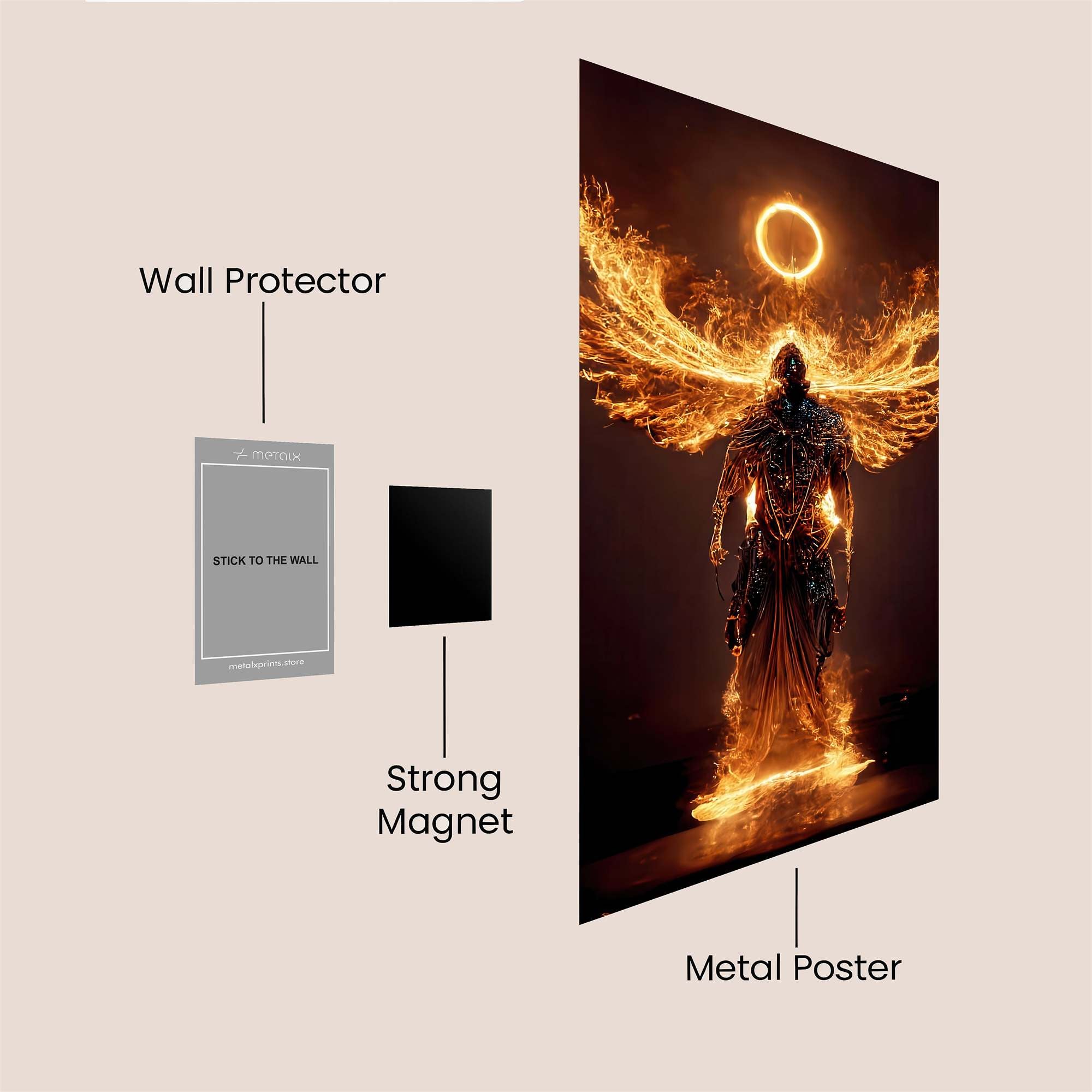 Phoenix Ascendant Safe Wall Magnetic / M