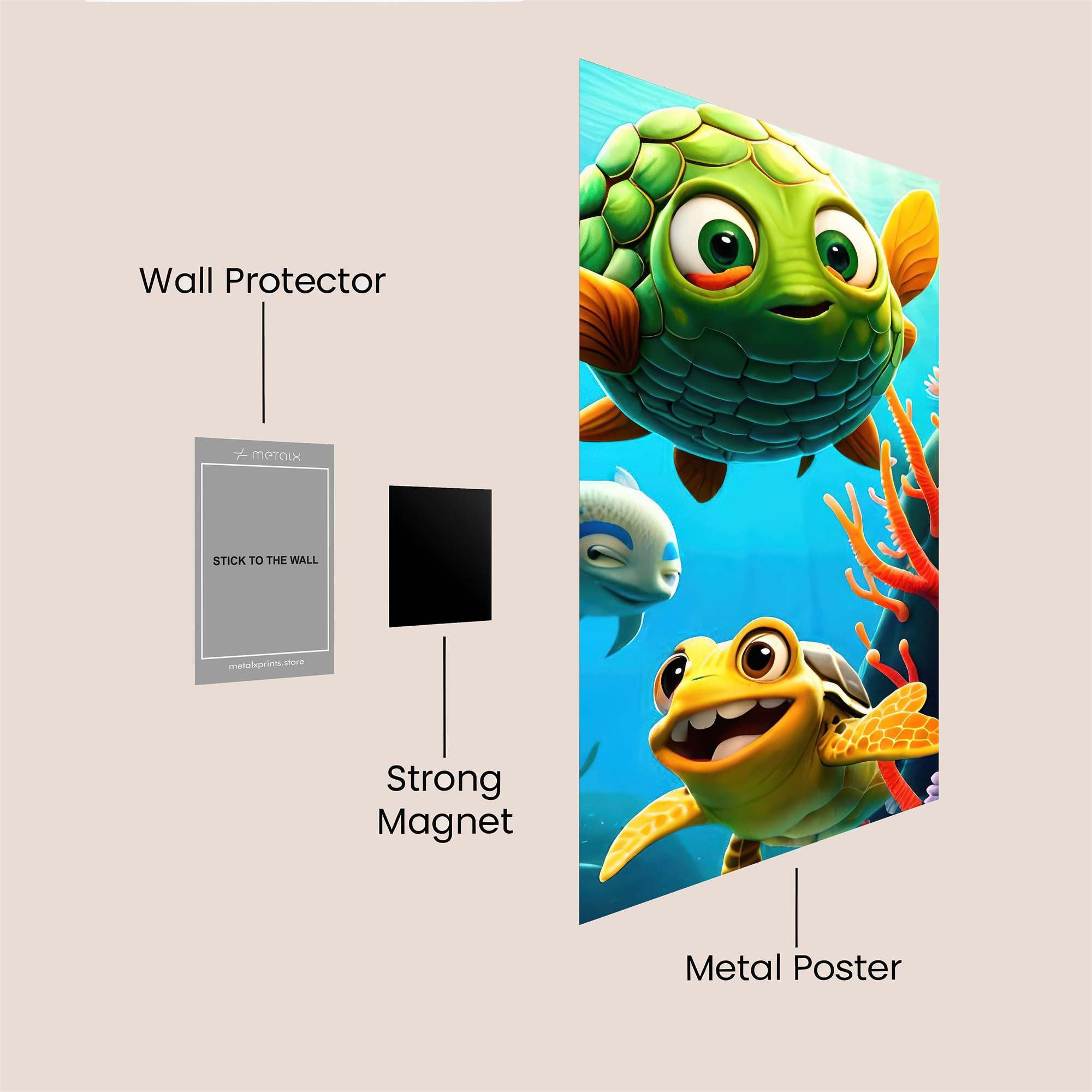 TurtleJoy Safe Wall Magnetic / M