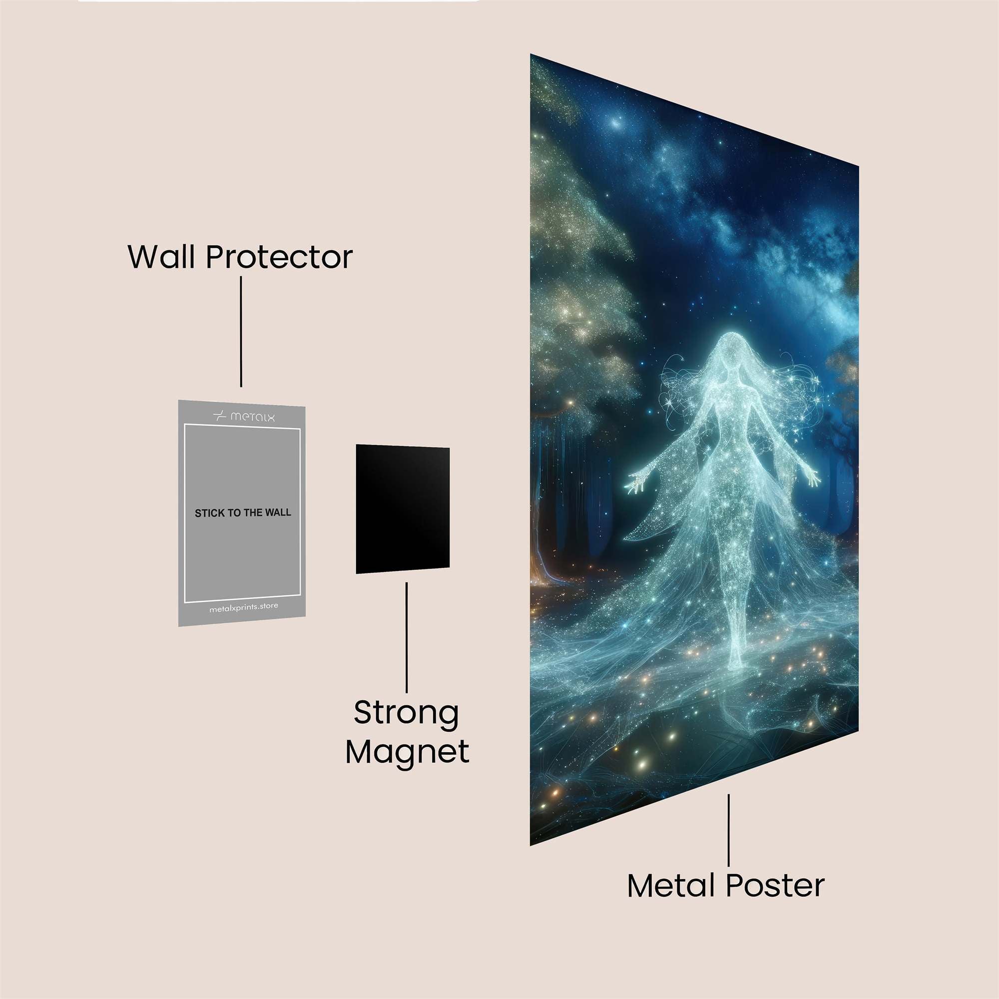 Luminous Enchantress Safe Wall Magnetic / M