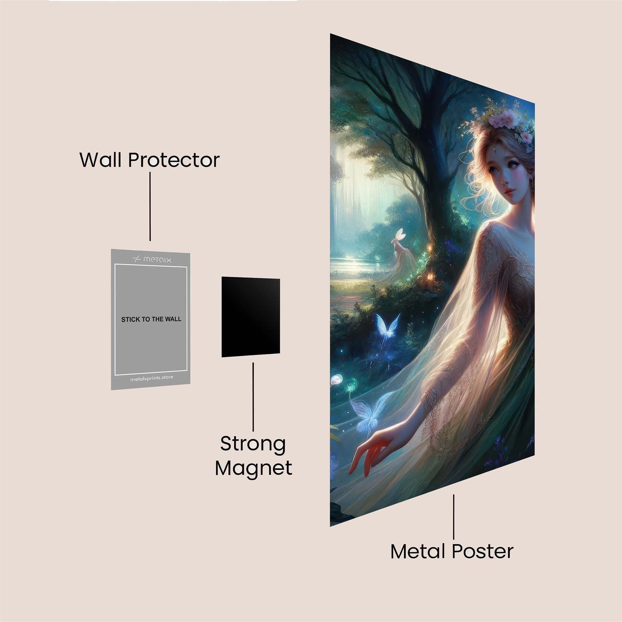 Fairy Enchantment Safe Wall Magnetic / M