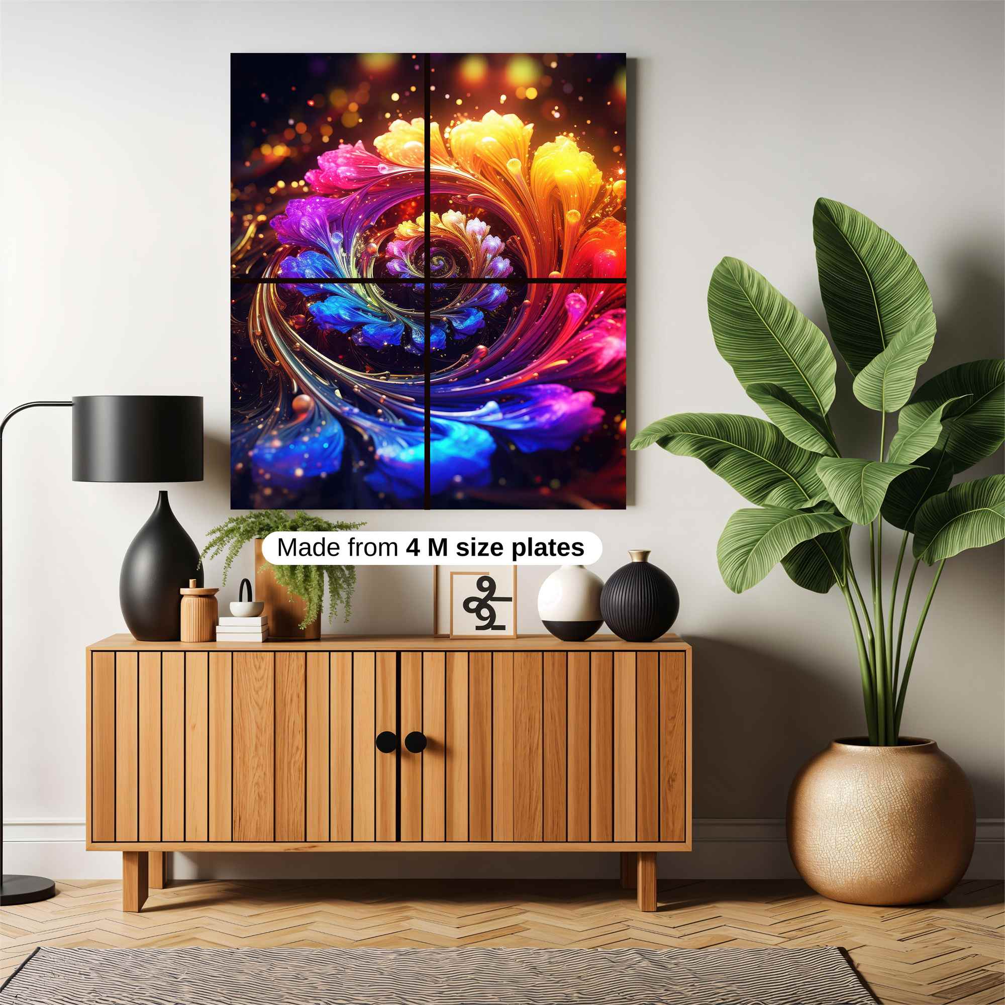 Colorful Whirlwind Safe Wall Magnetic / M
