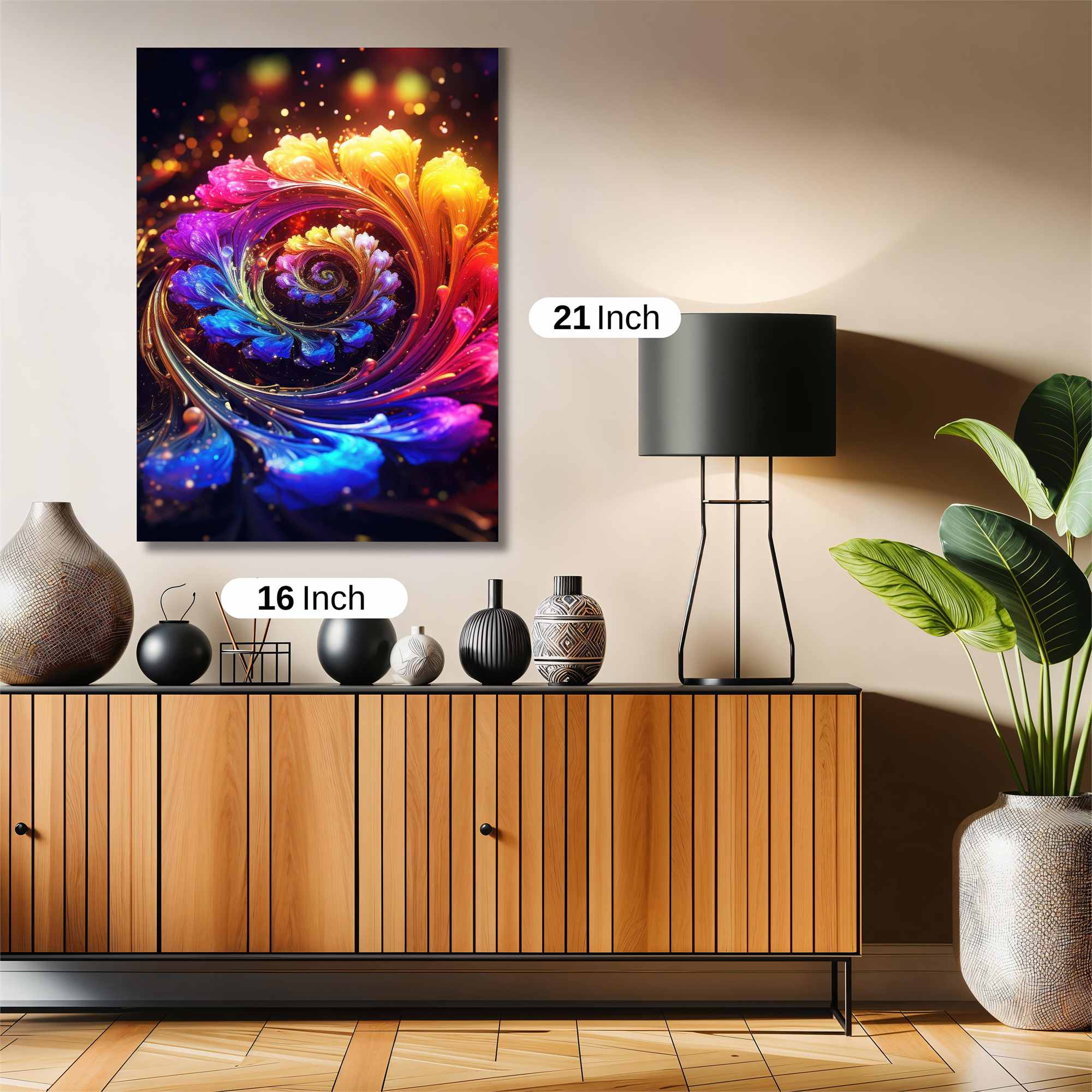 Colorful Whirlwind Safe Wall Magnetic / M