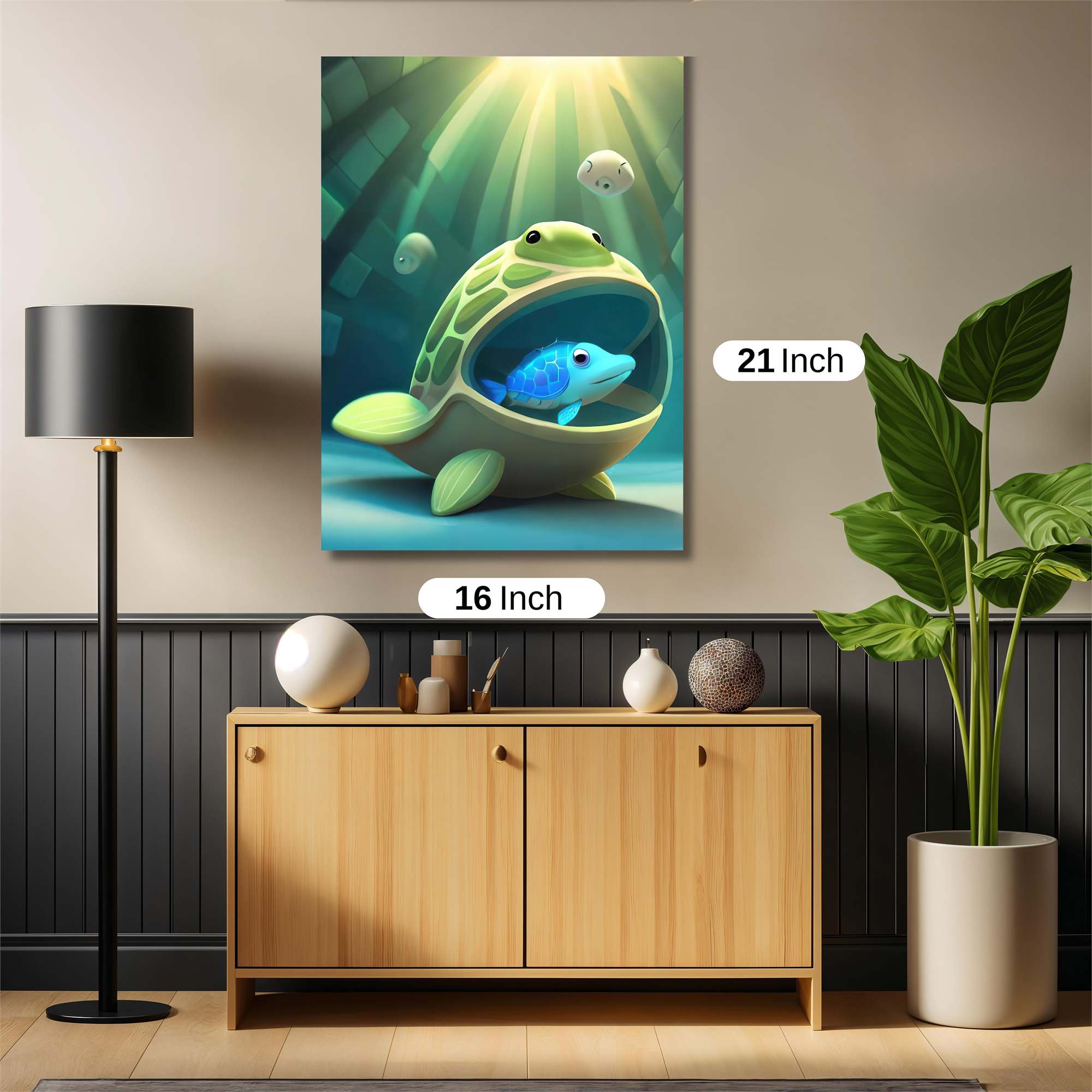 Turtle Sanctuary Safe Wall Magnetic / M