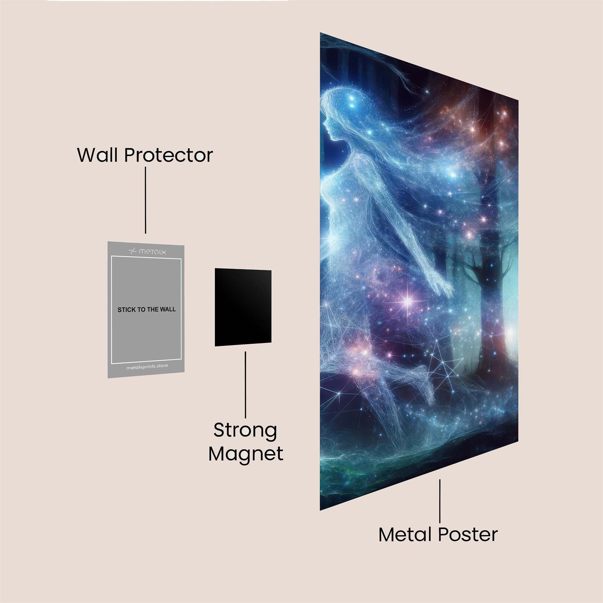Stardust Serenity Safe Wall Magnetic / M