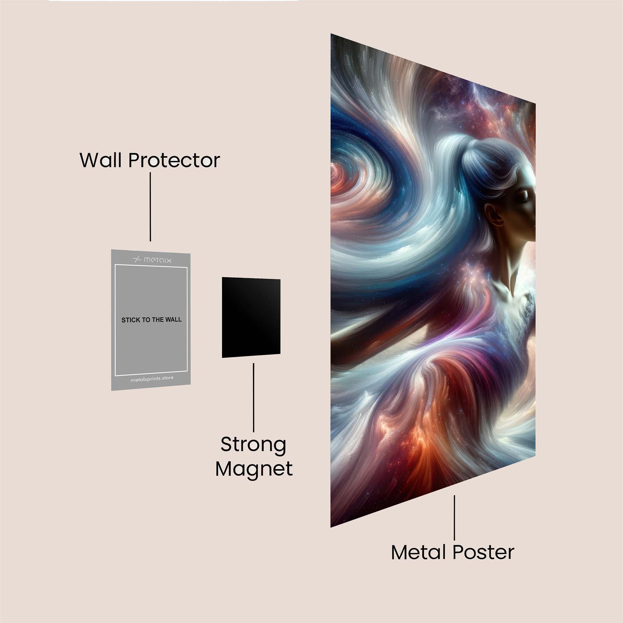 Cosmic Serenity Safe Wall Magnetic / M
