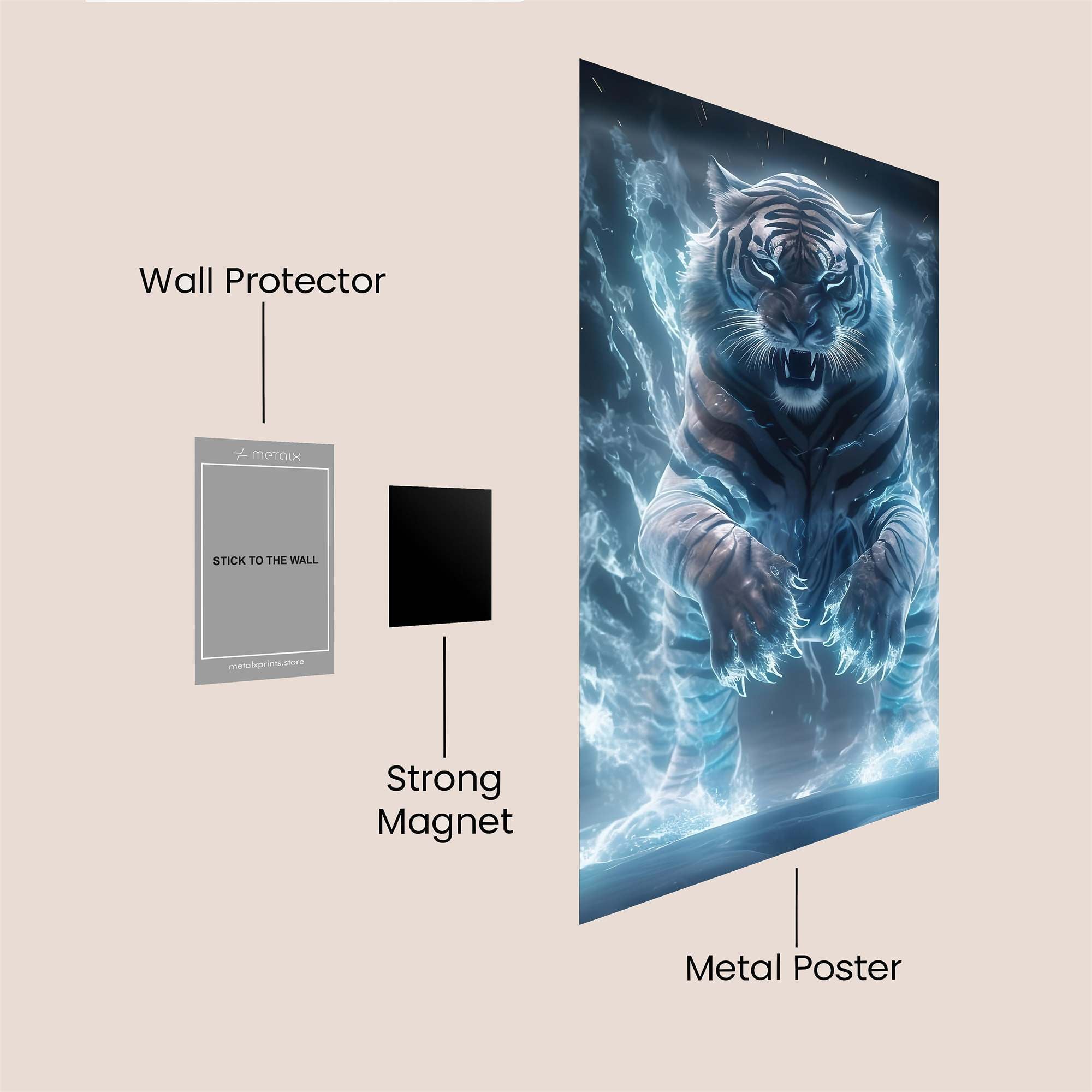 Tiger Tempest Safe Wall Magnetic / M