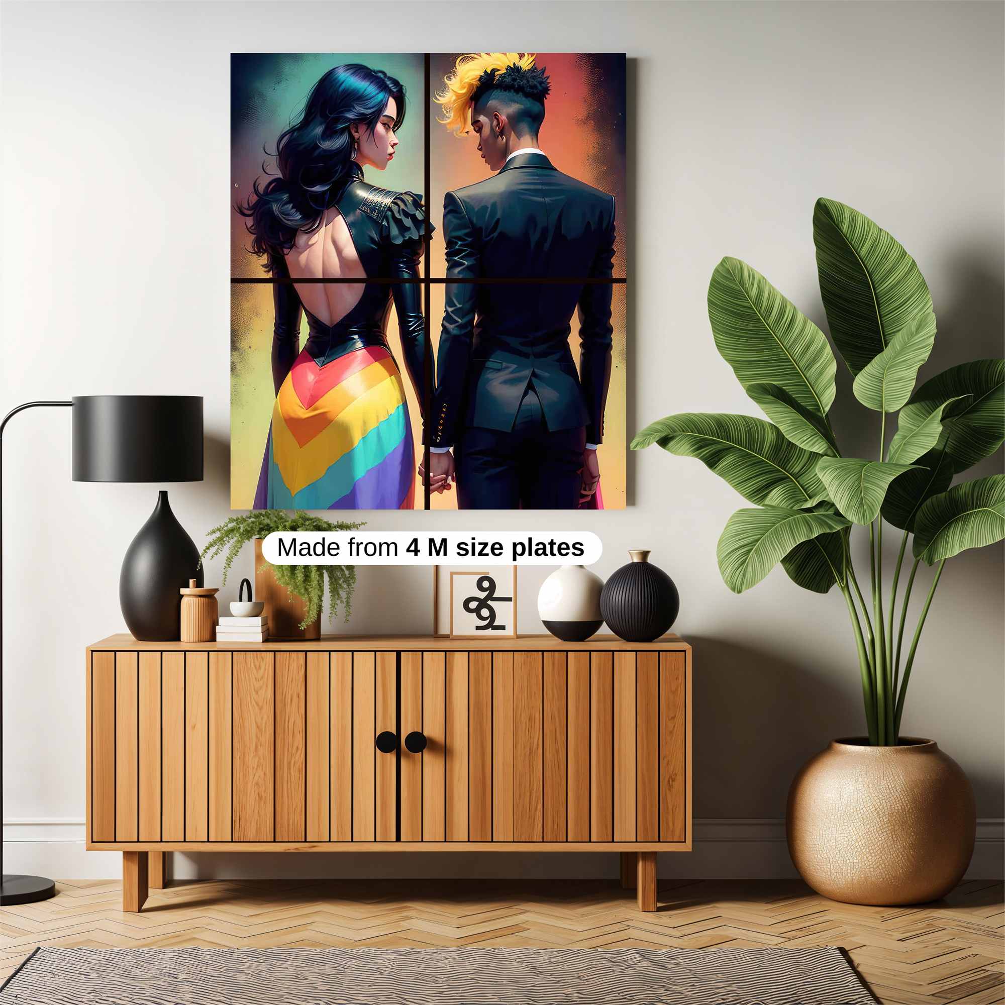 Rainbow Elegance Safe Wall Magnetic / M