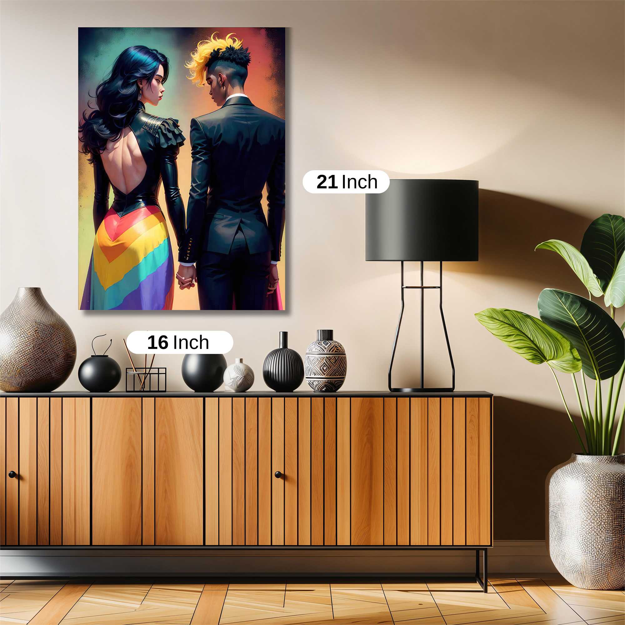 Rainbow Elegance Safe Wall Magnetic / M
