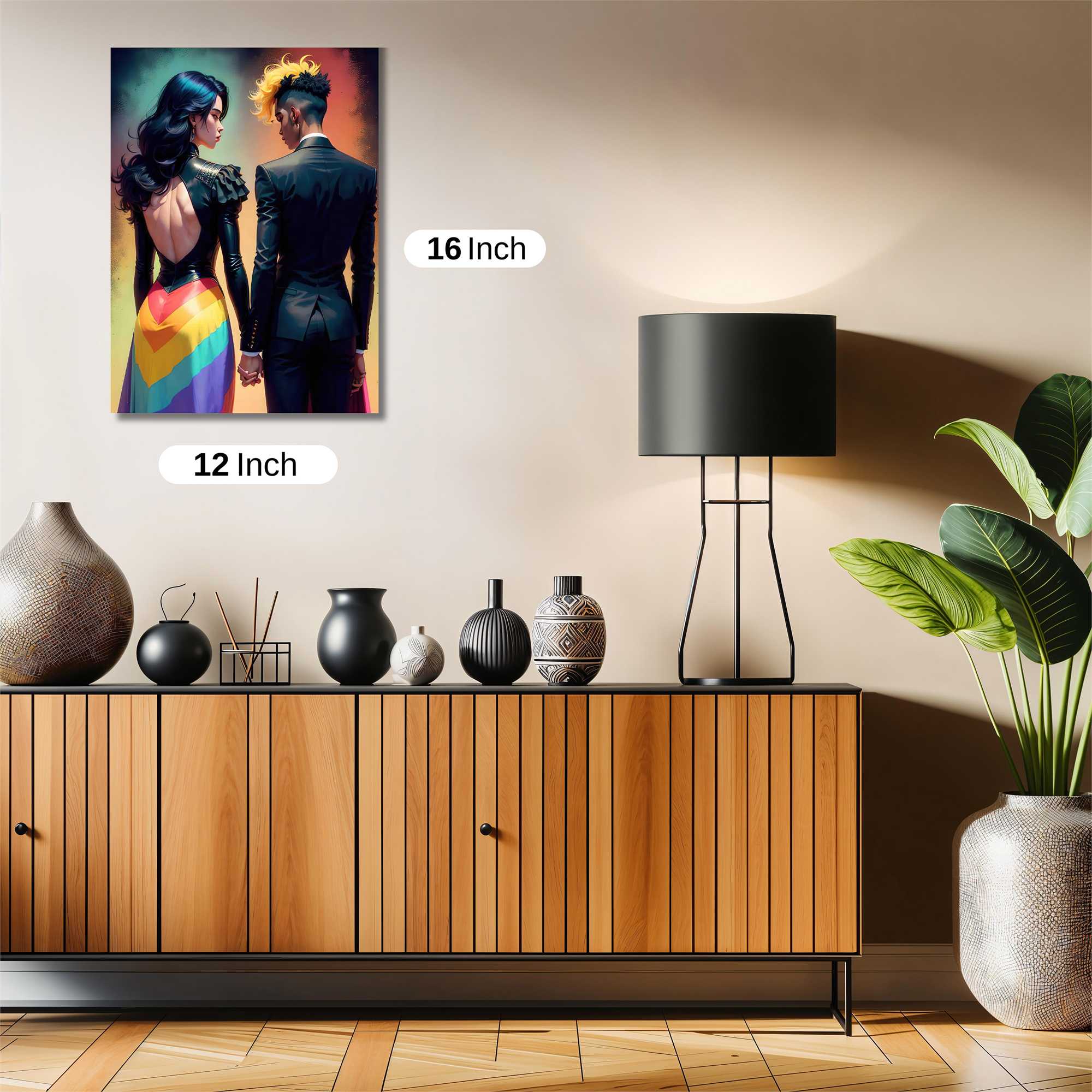 Rainbow Elegance Safe Wall Magnetic / M