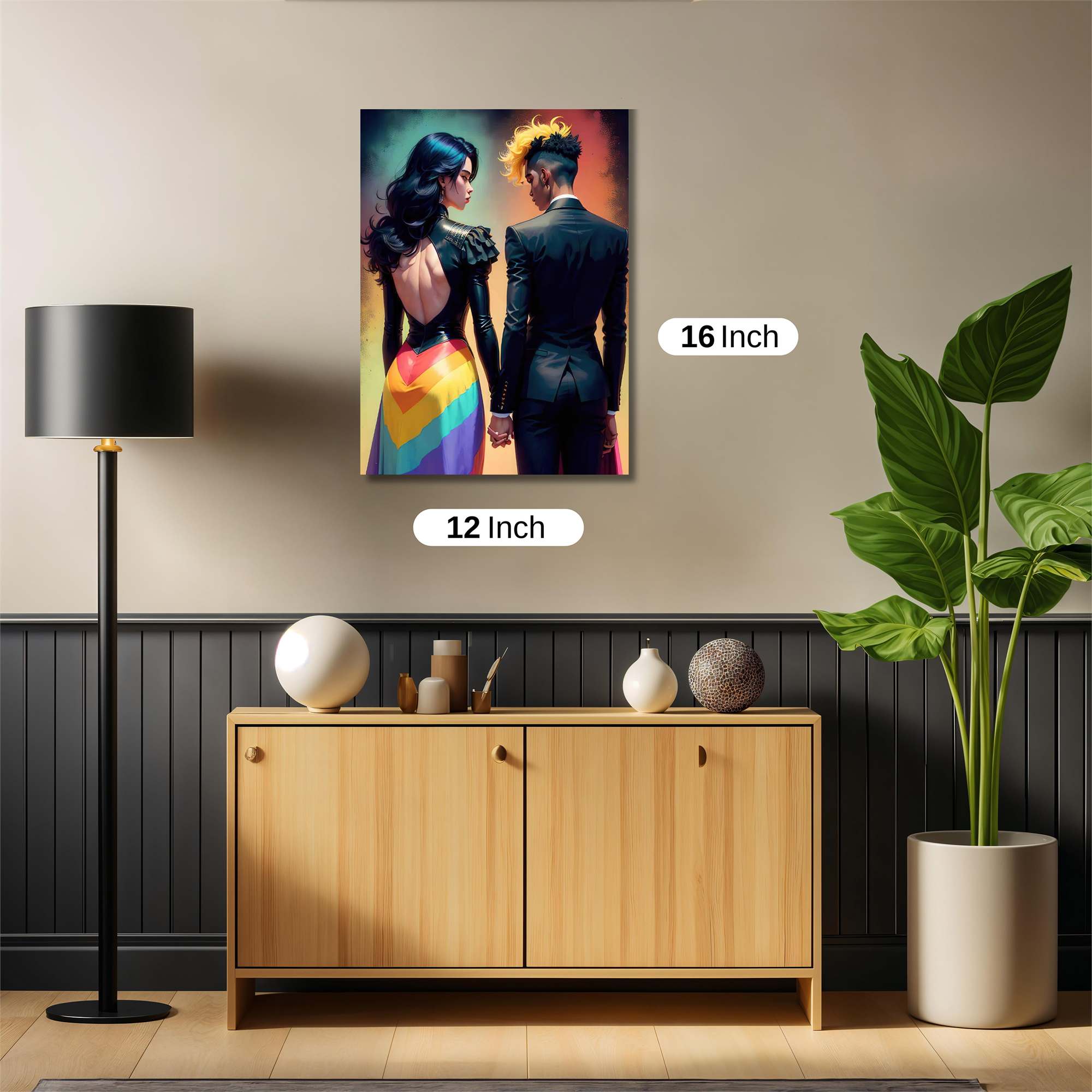 Rainbow Elegance Safe Wall Magnetic / M