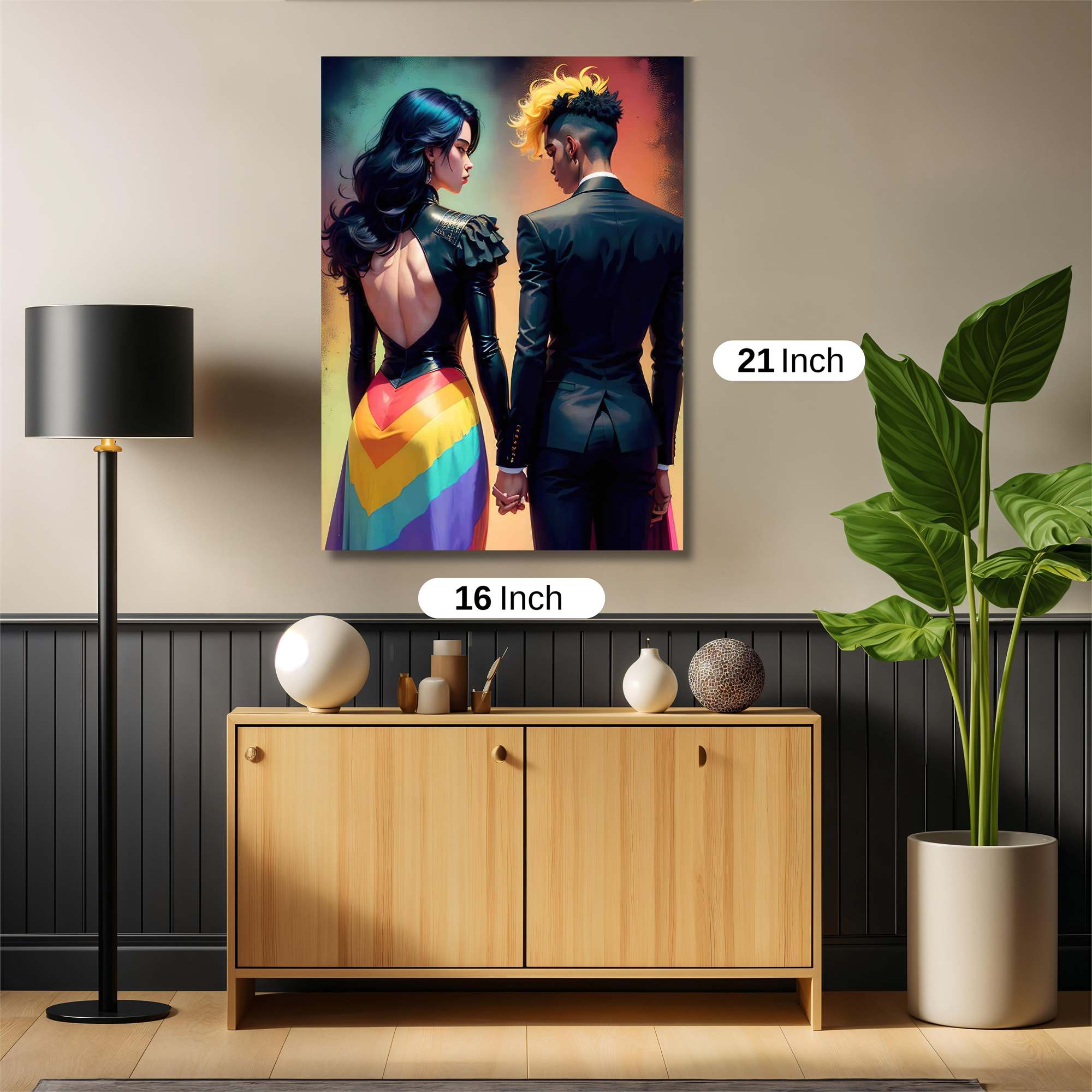 Rainbow Elegance Safe Wall Magnetic / M