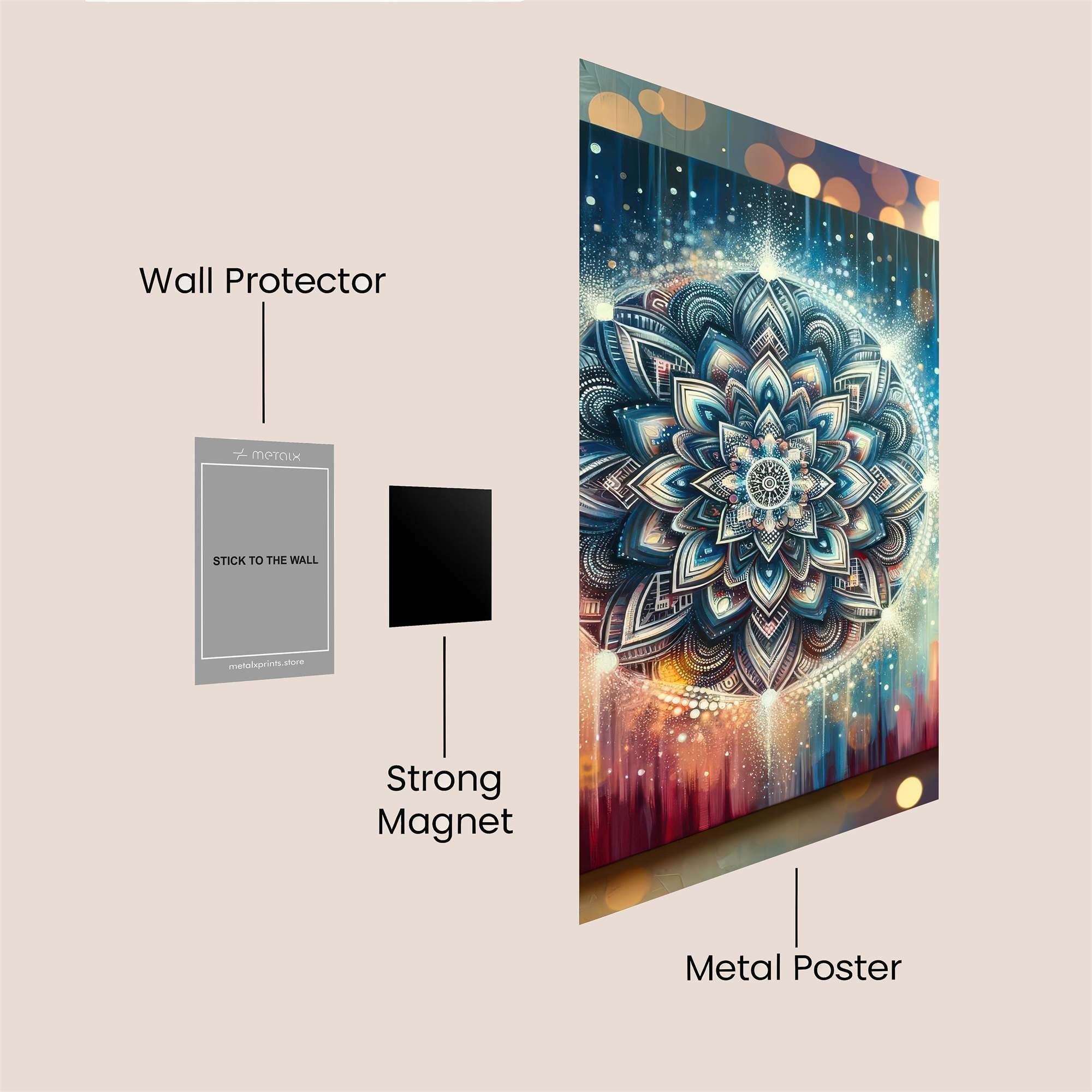 Mandala Radiance Safe Wall Magnetic / M