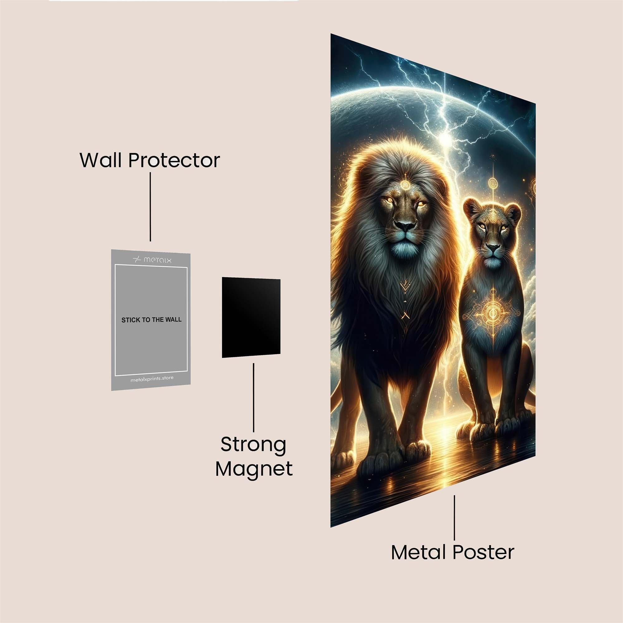 Lions Celestial Safe Wall Magnetic / M