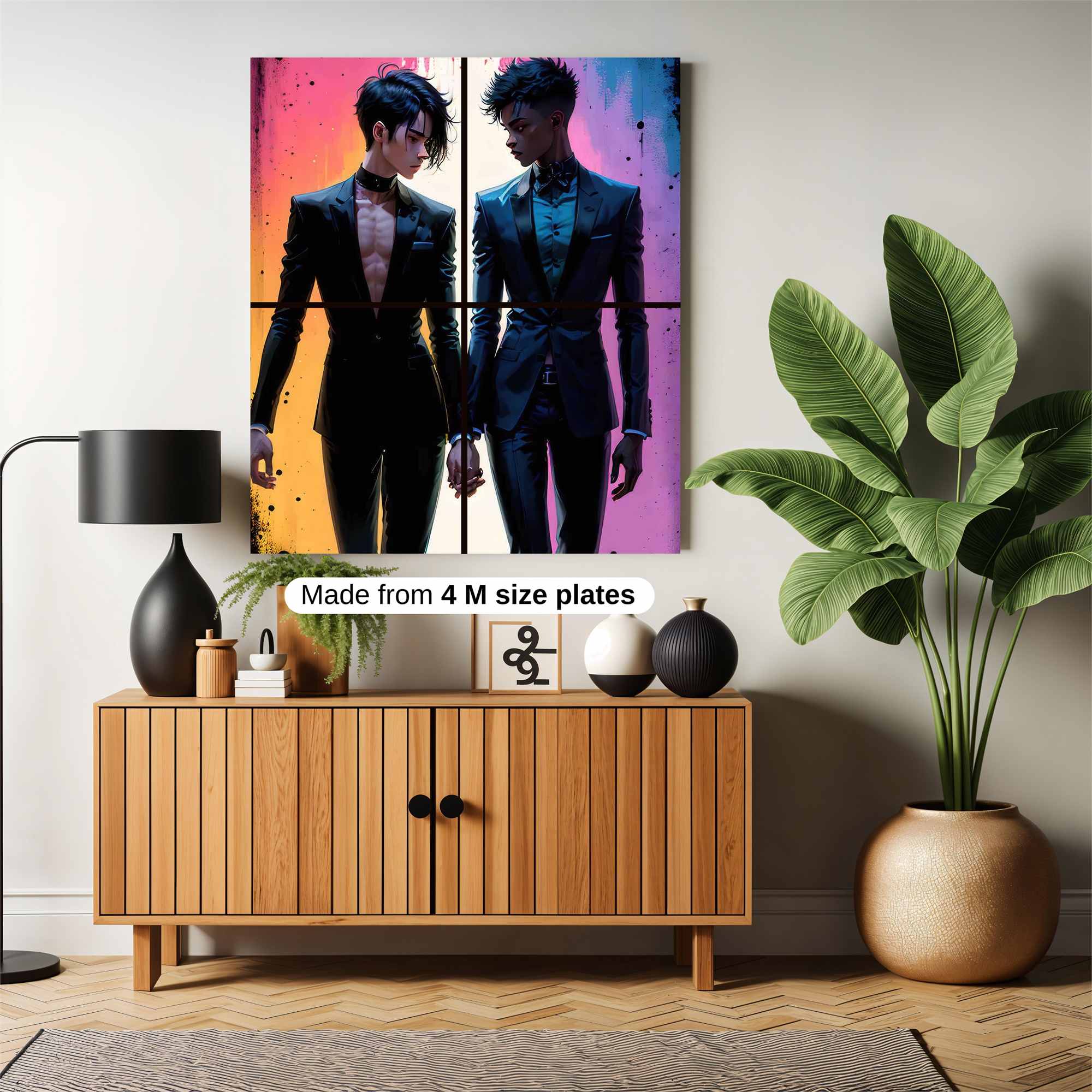 Lovers' Twilight Safe Wall Magnetic / M