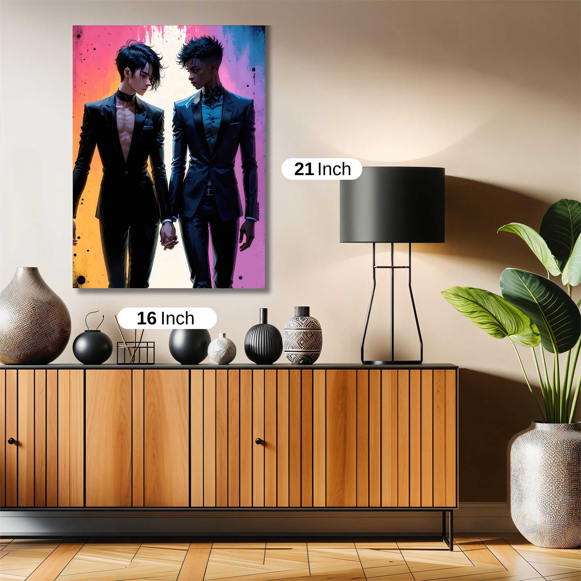 Lovers' Twilight Safe Wall Magnetic / M