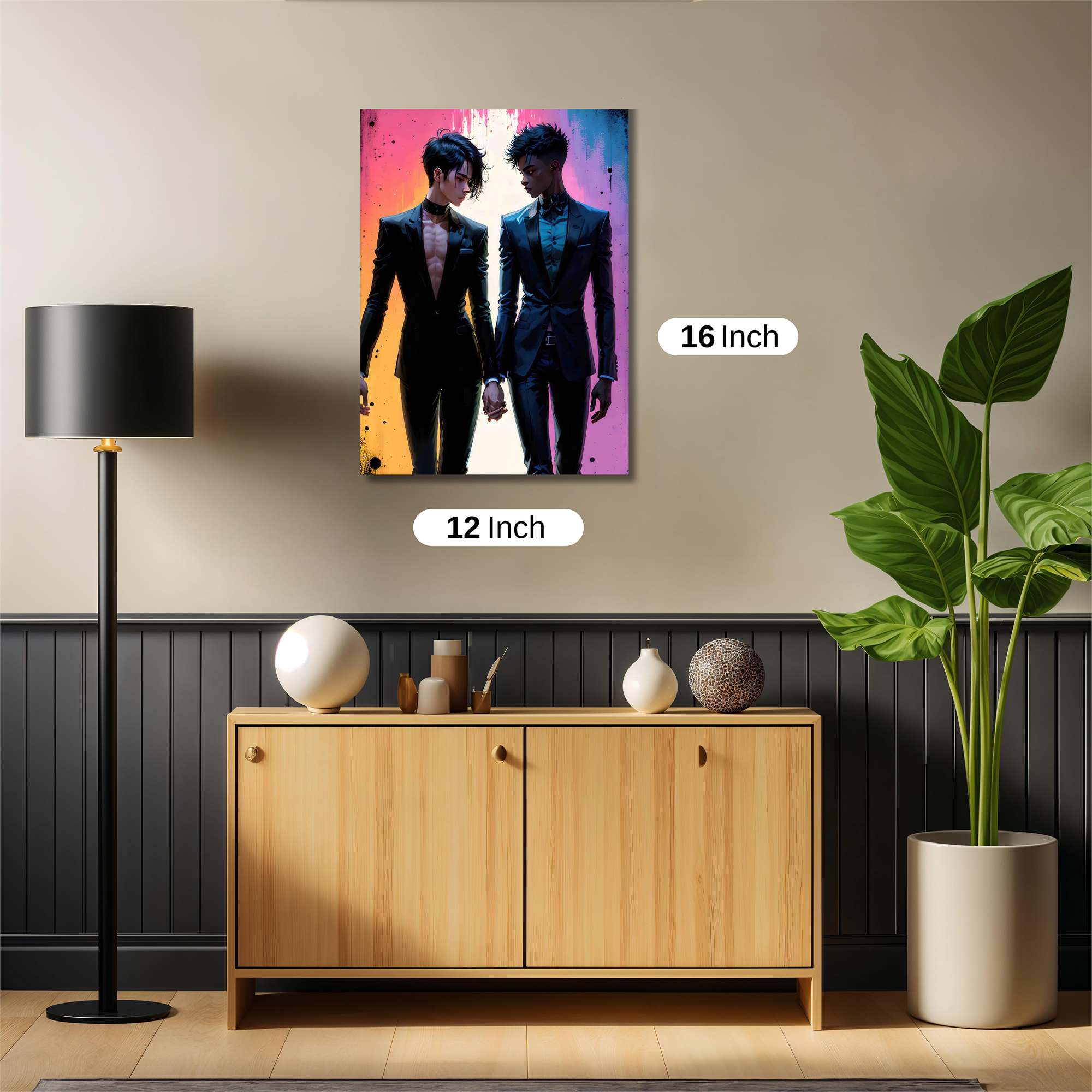 Lovers' Twilight Safe Wall Magnetic / M