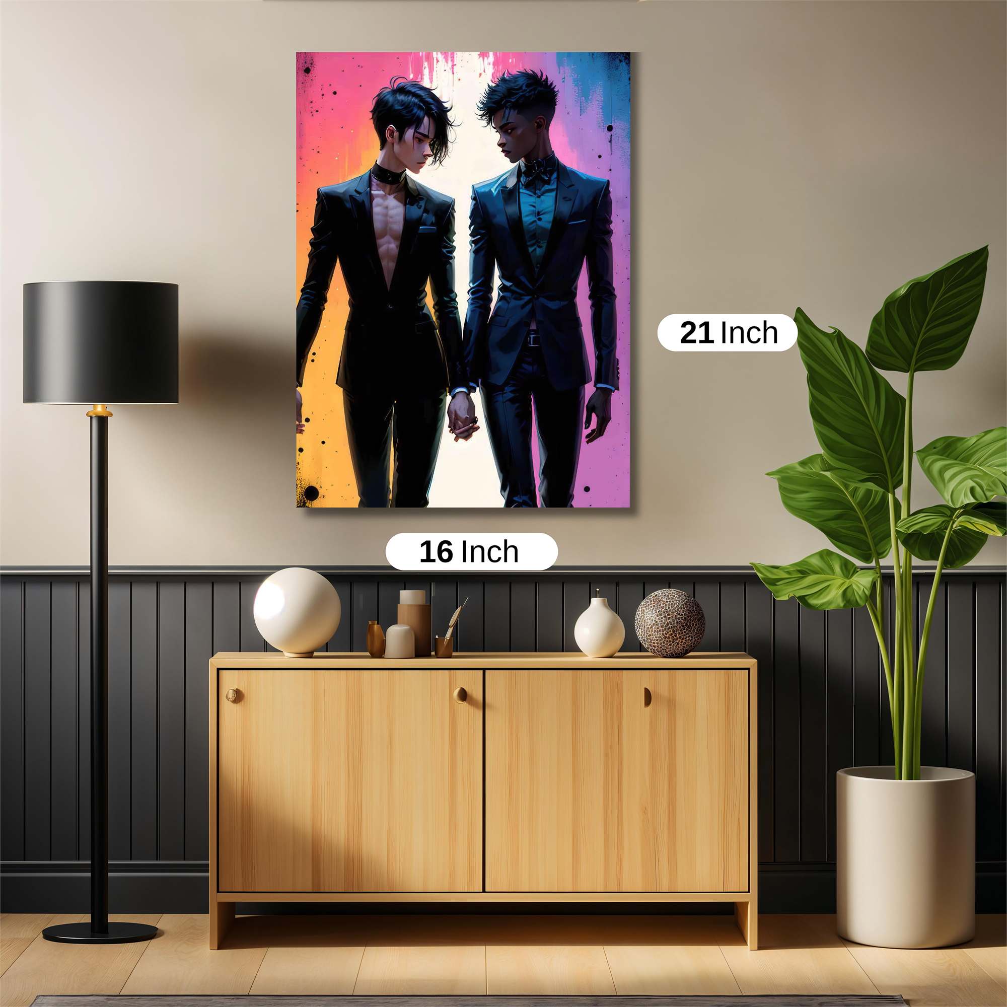 Lovers' Twilight Safe Wall Magnetic / M