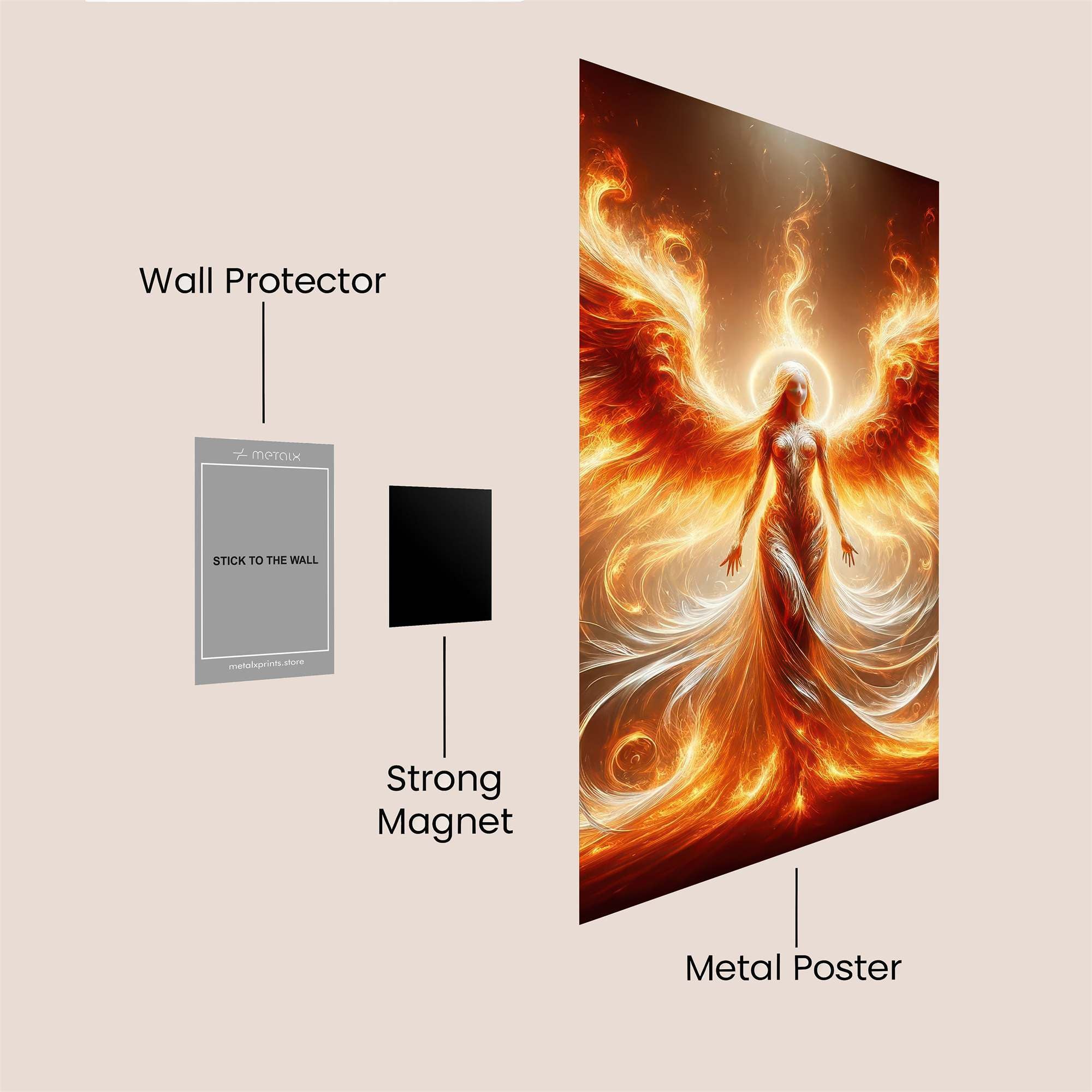 Phoenix Ascendant Safe Wall Magnetic / M