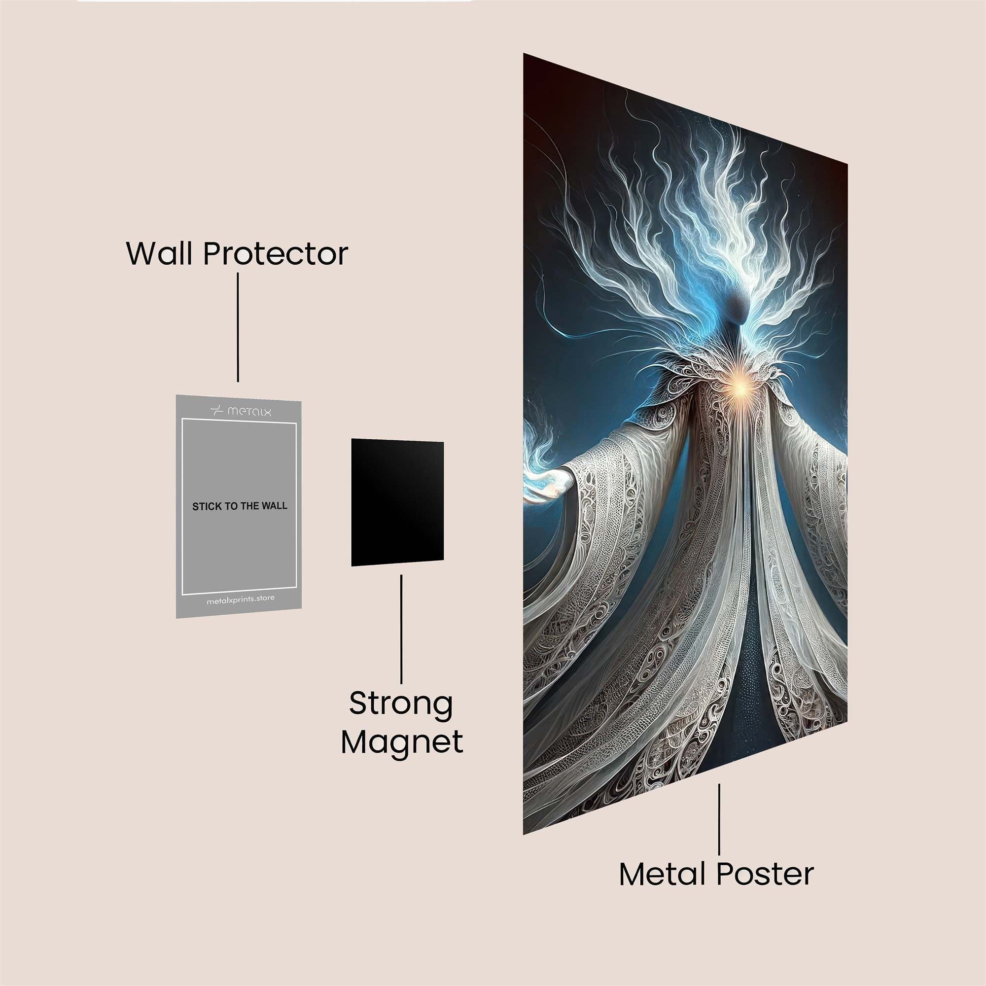 Sorcerer Serene Safe Wall Magnetic / M