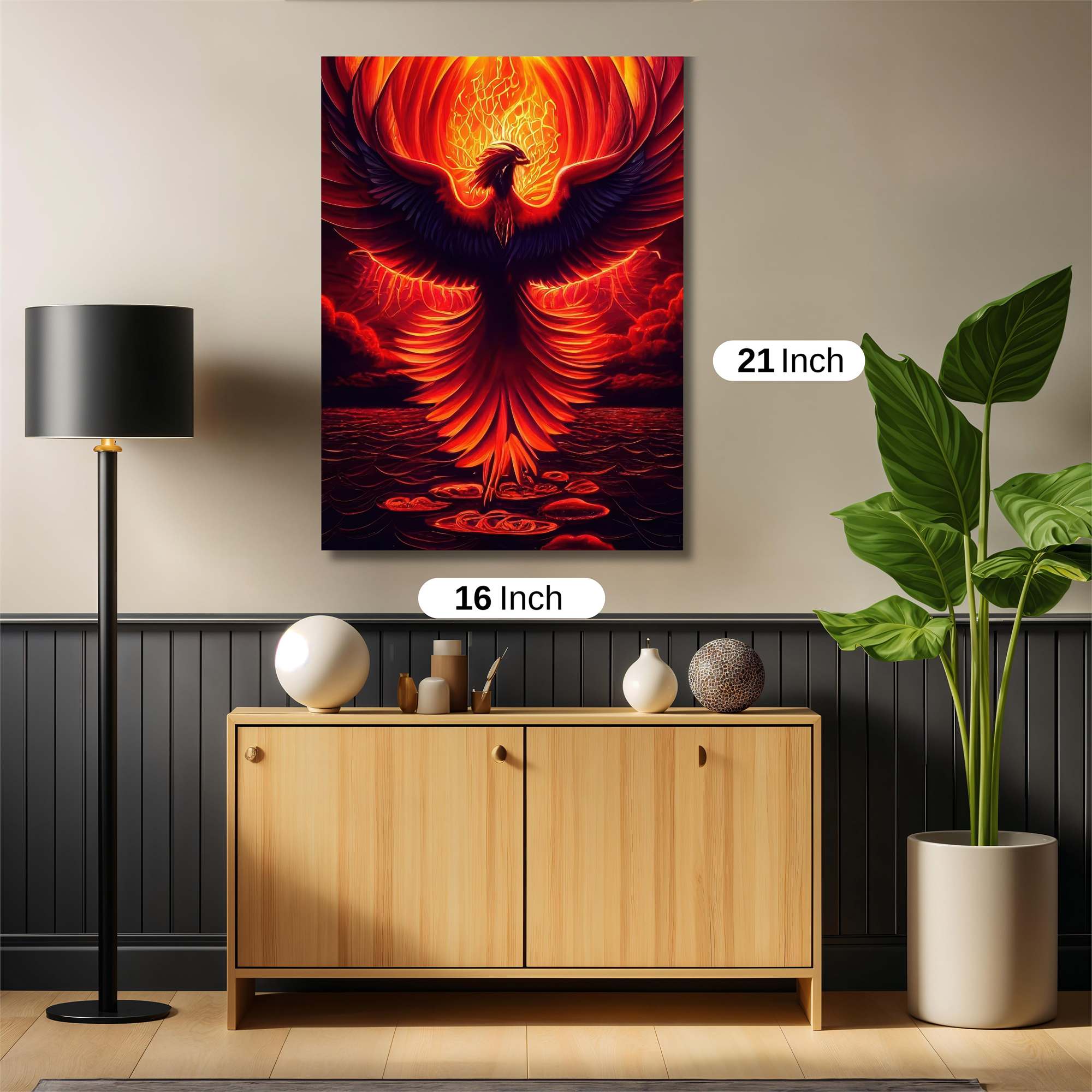 Phoenix Rebirth Safe Wall Magnetic / M