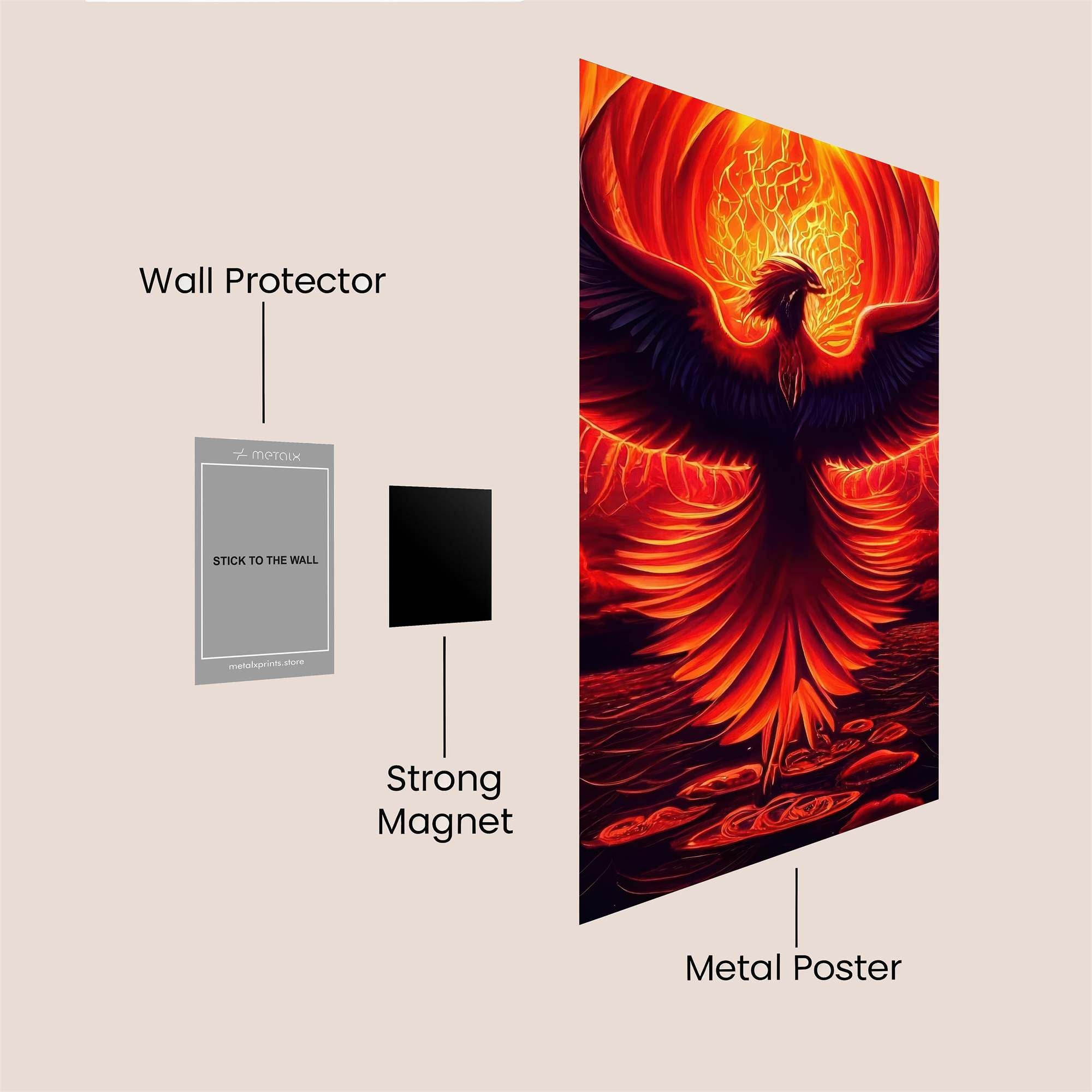Phoenix Rebirth Safe Wall Magnetic / M