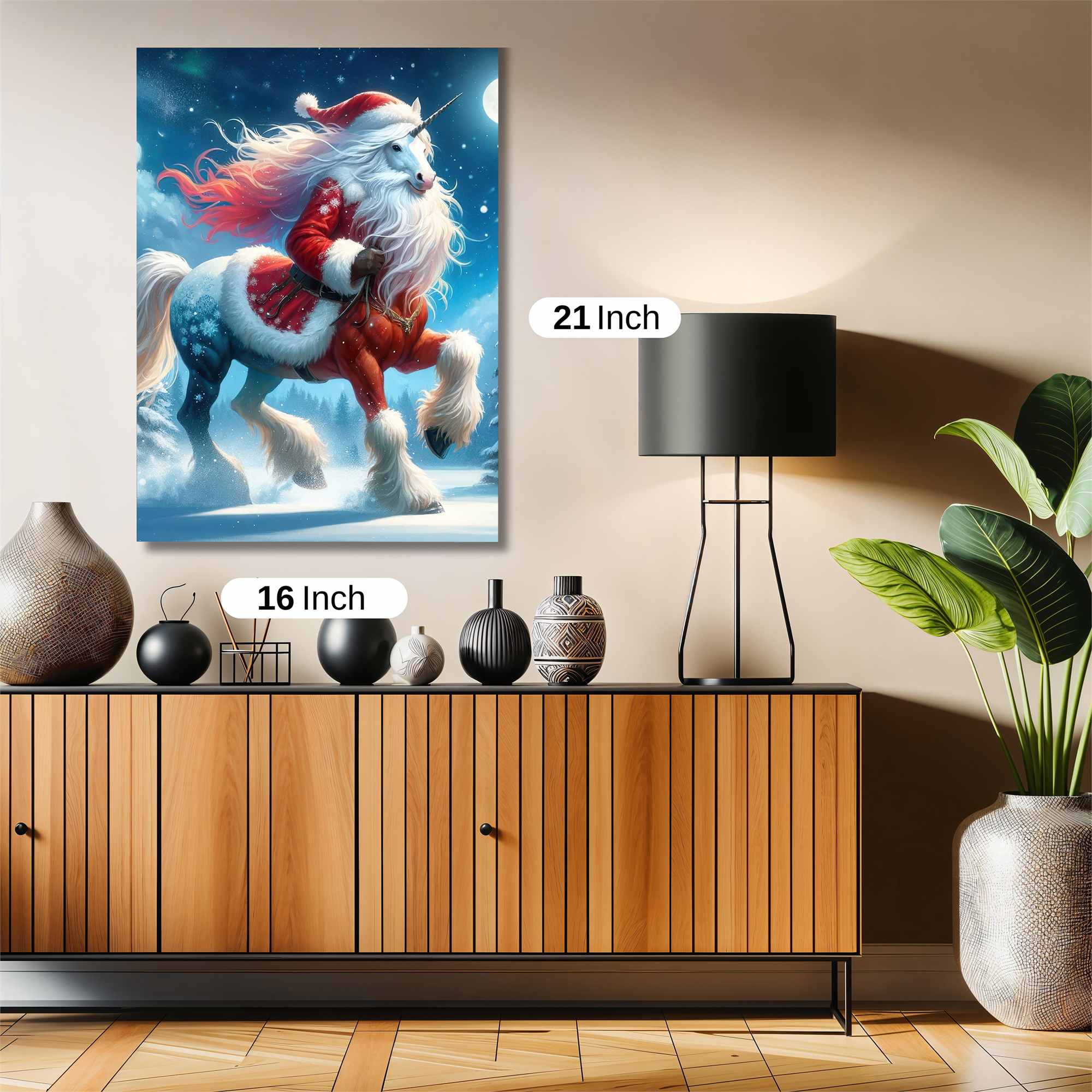Santa Unicorn Safe Wall Magnetic / M