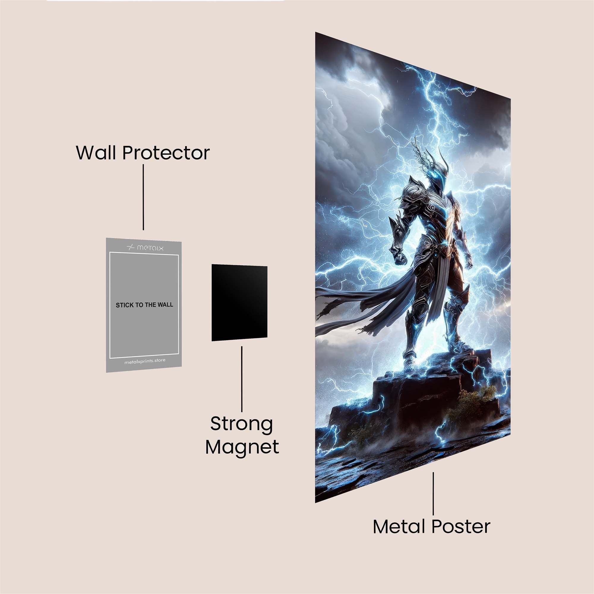 Zeus Unleashed Safe Wall Magnetic / M