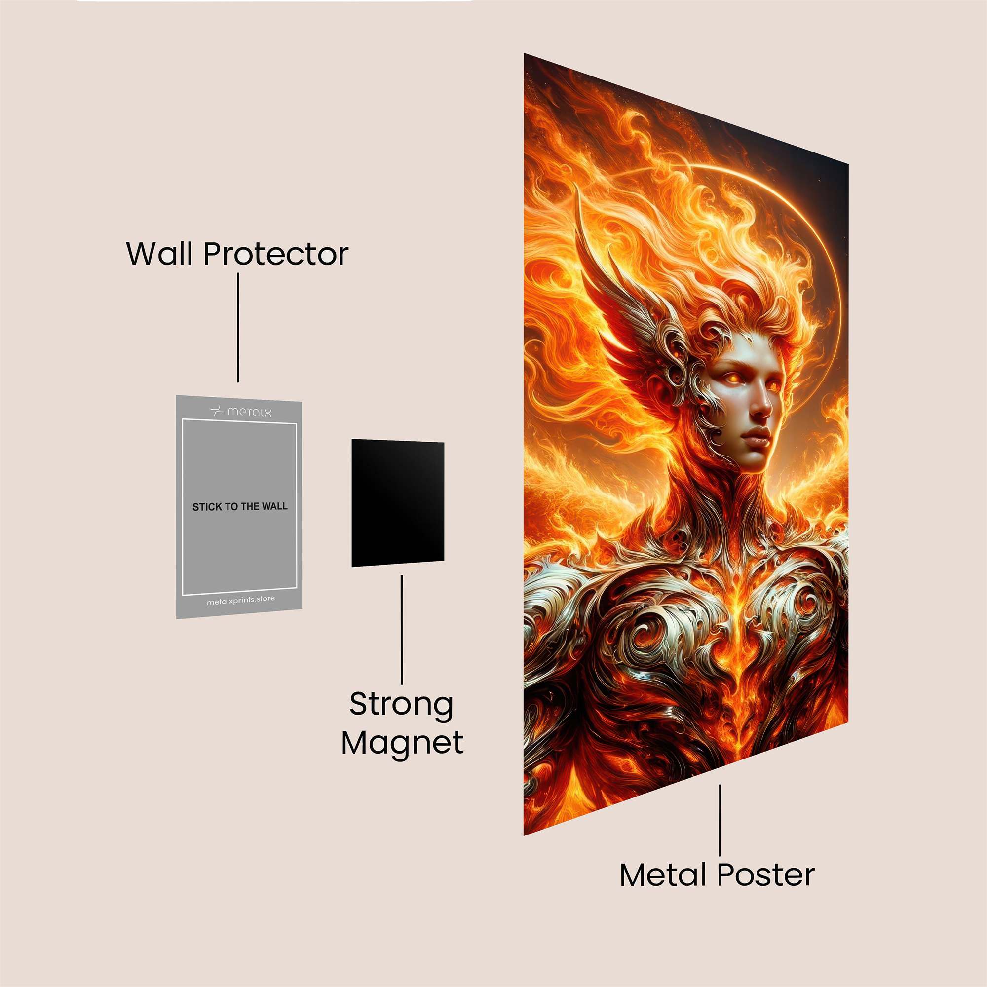 Phoenix Ascendant Safe Wall Magnetic / M