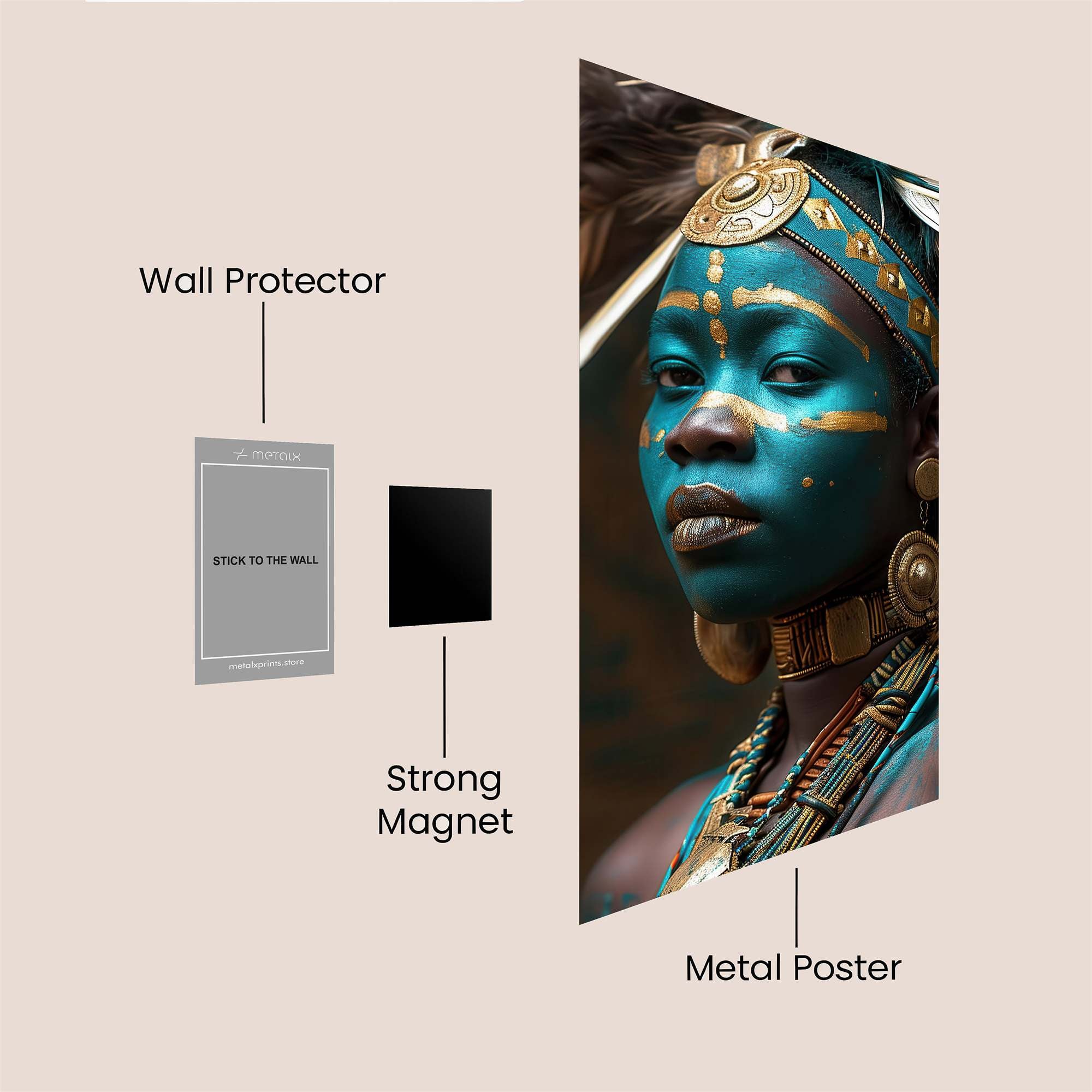 Warrior Serene Safe Wall Magnetic / M