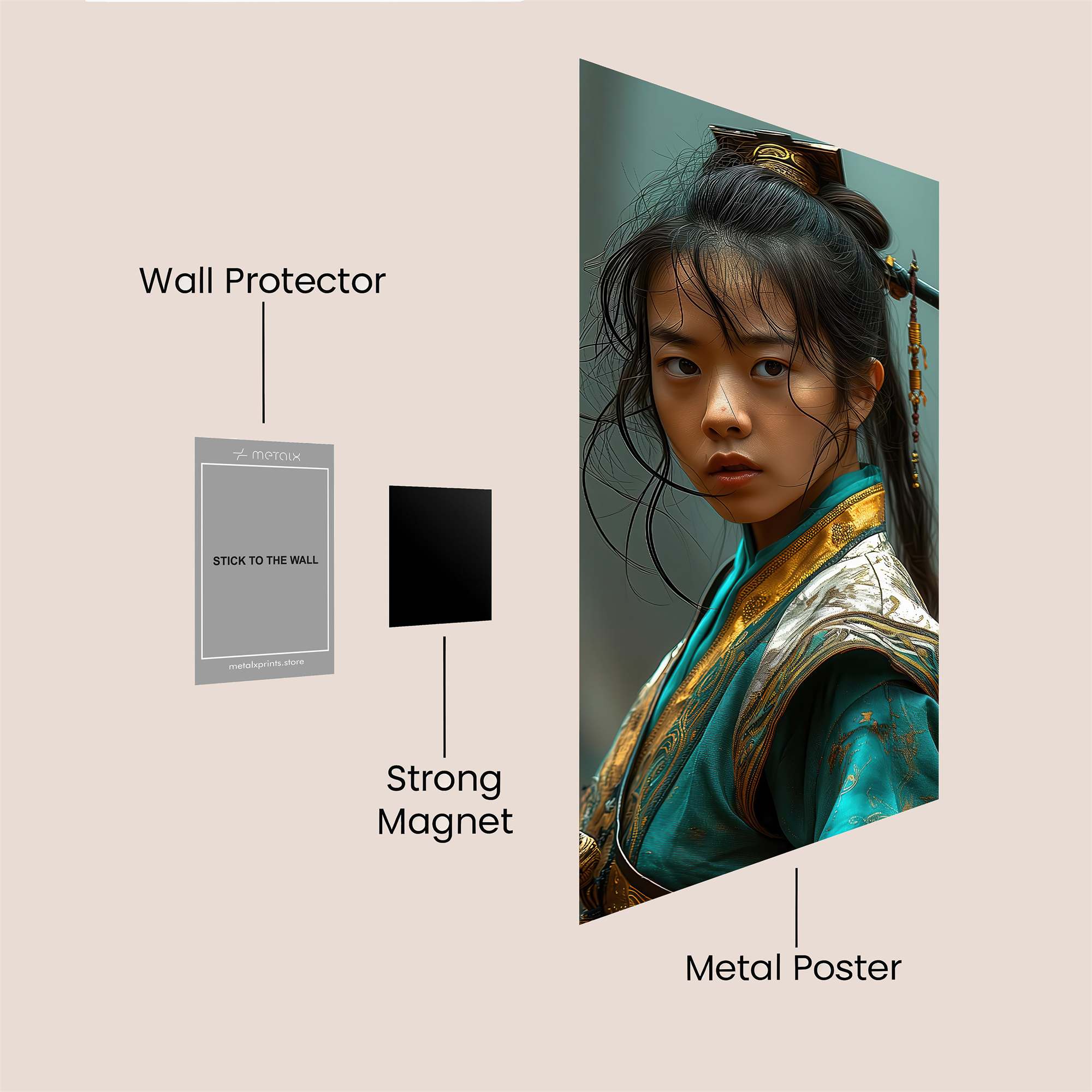 Mulan Regal Safe Wall Magnetic / M