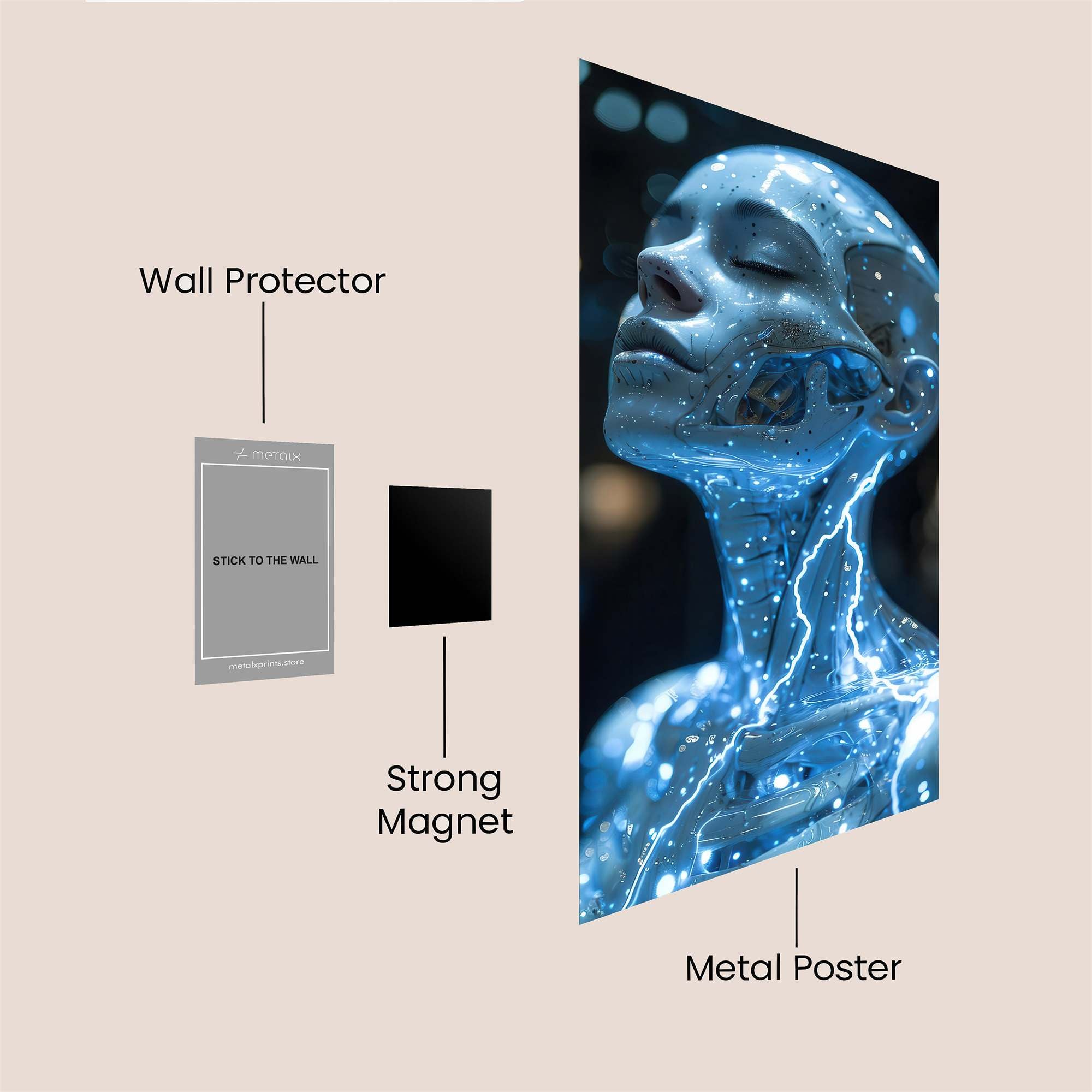 Android Serenity Safe Wall Magnetic / M