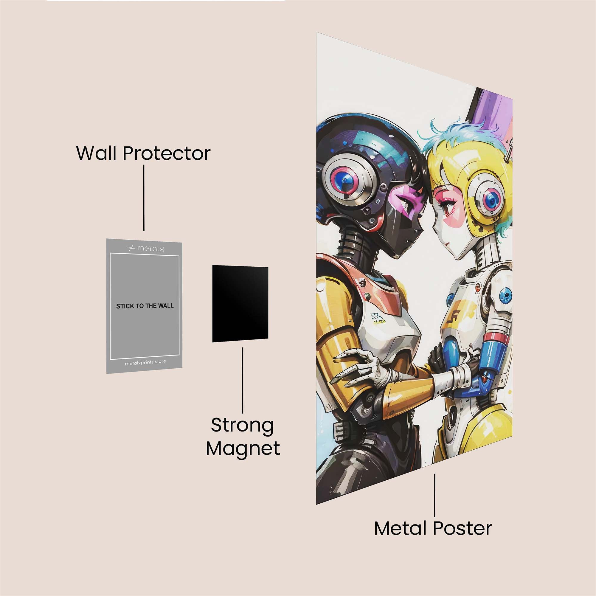 Robo Romance Safe Wall Magnetic / M