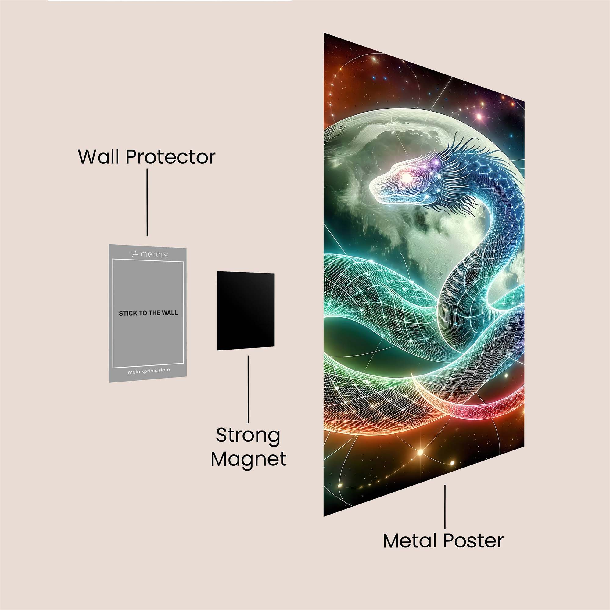 Cosmic Serpent Safe Wall Magnetic / M