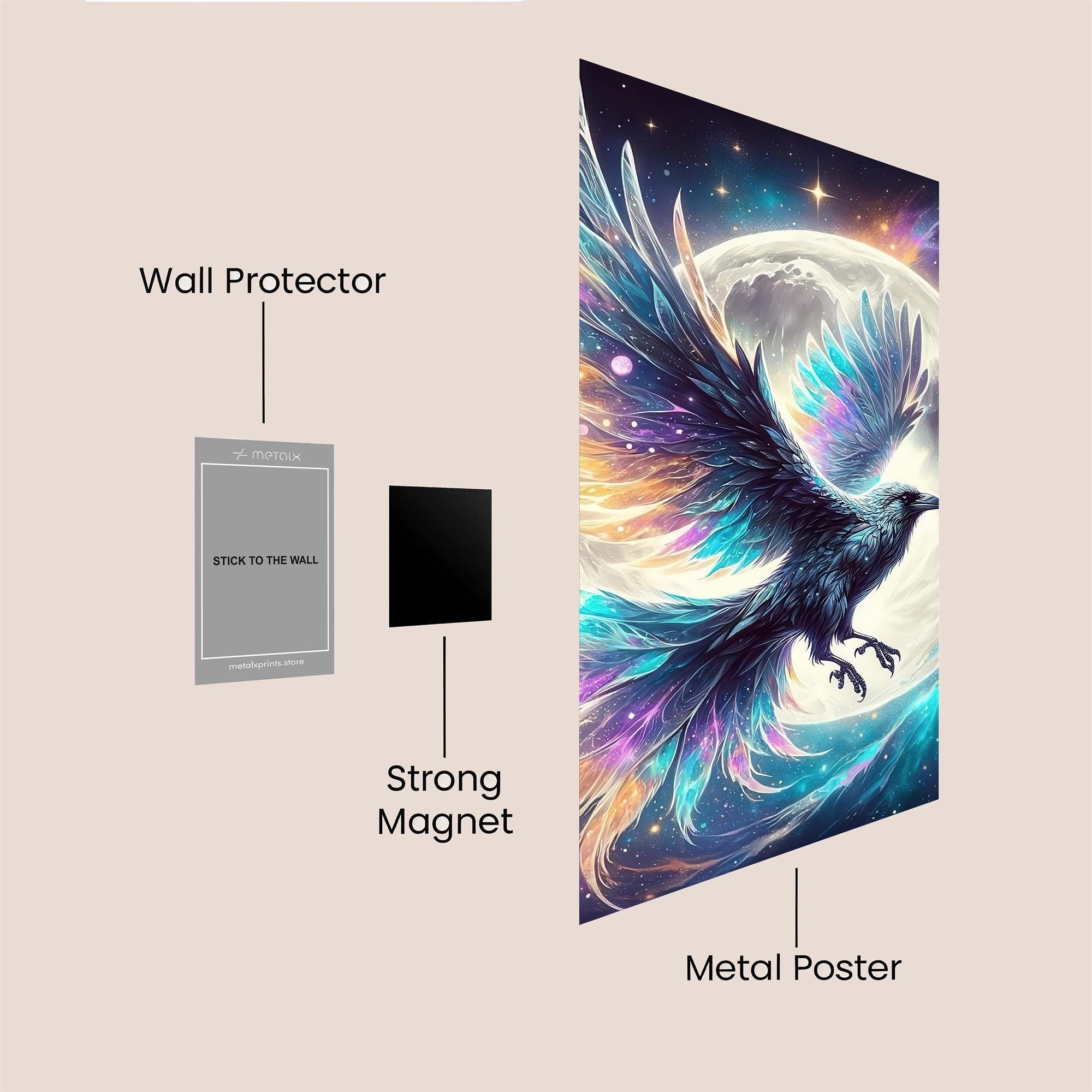 Raven Radiance Safe Wall Magnetic / M