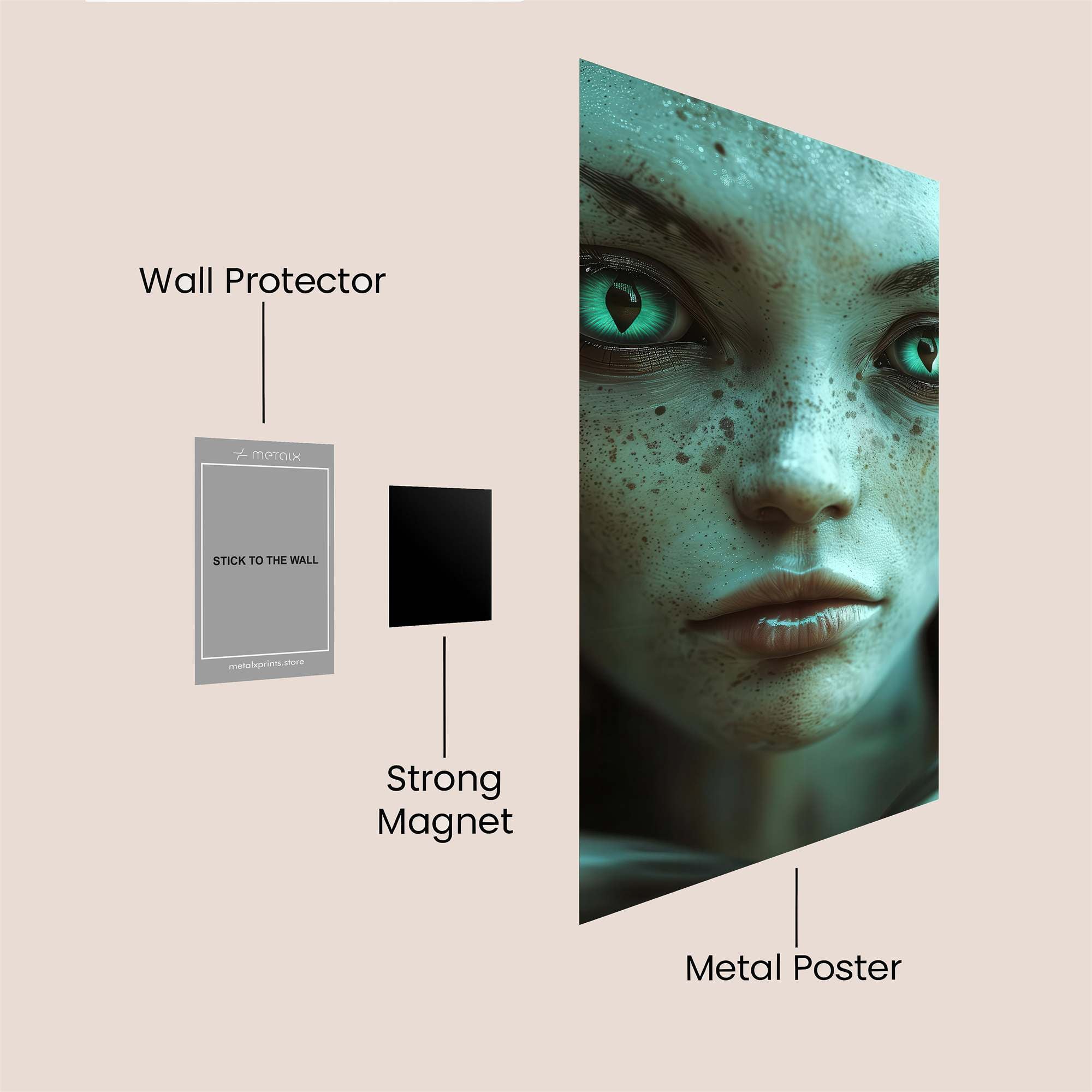 Alien Enigma Safe Wall Magnetic / M