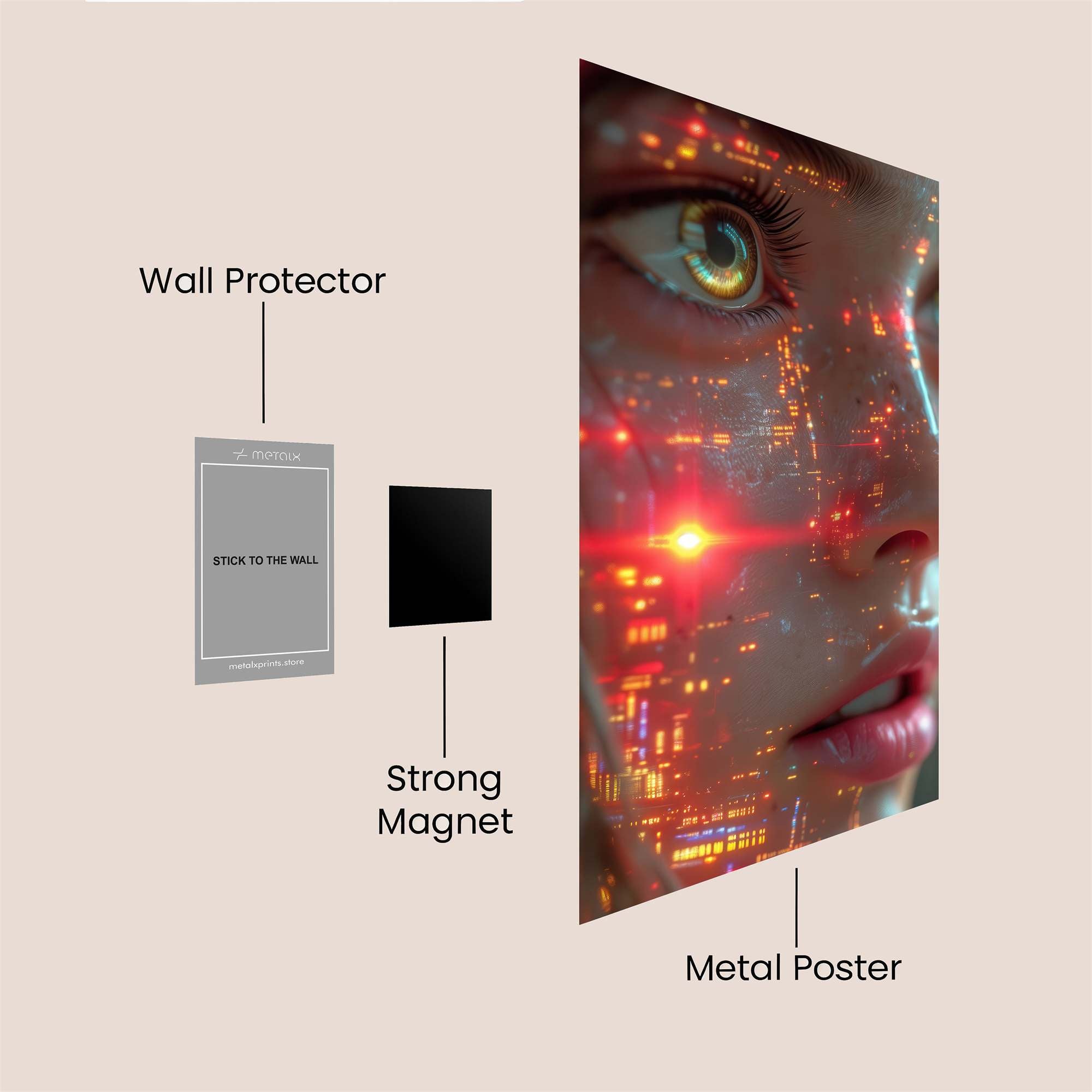 Cybernetic Wonder Safe Wall Magnetic / M