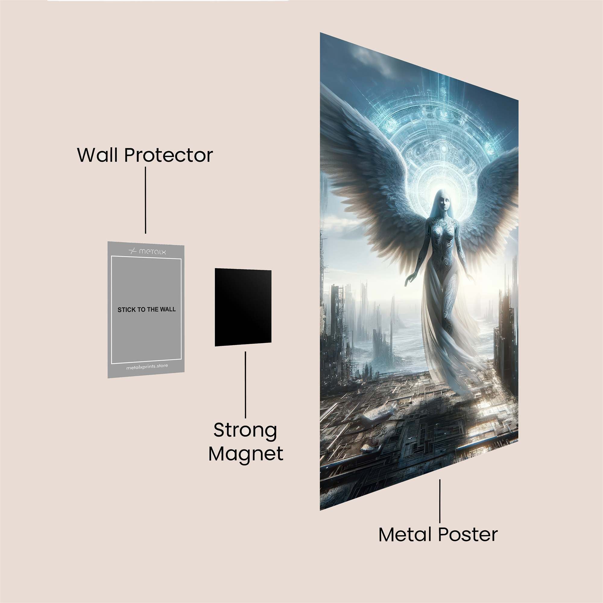 Seraphic Dawn Safe Wall Magnetic / M