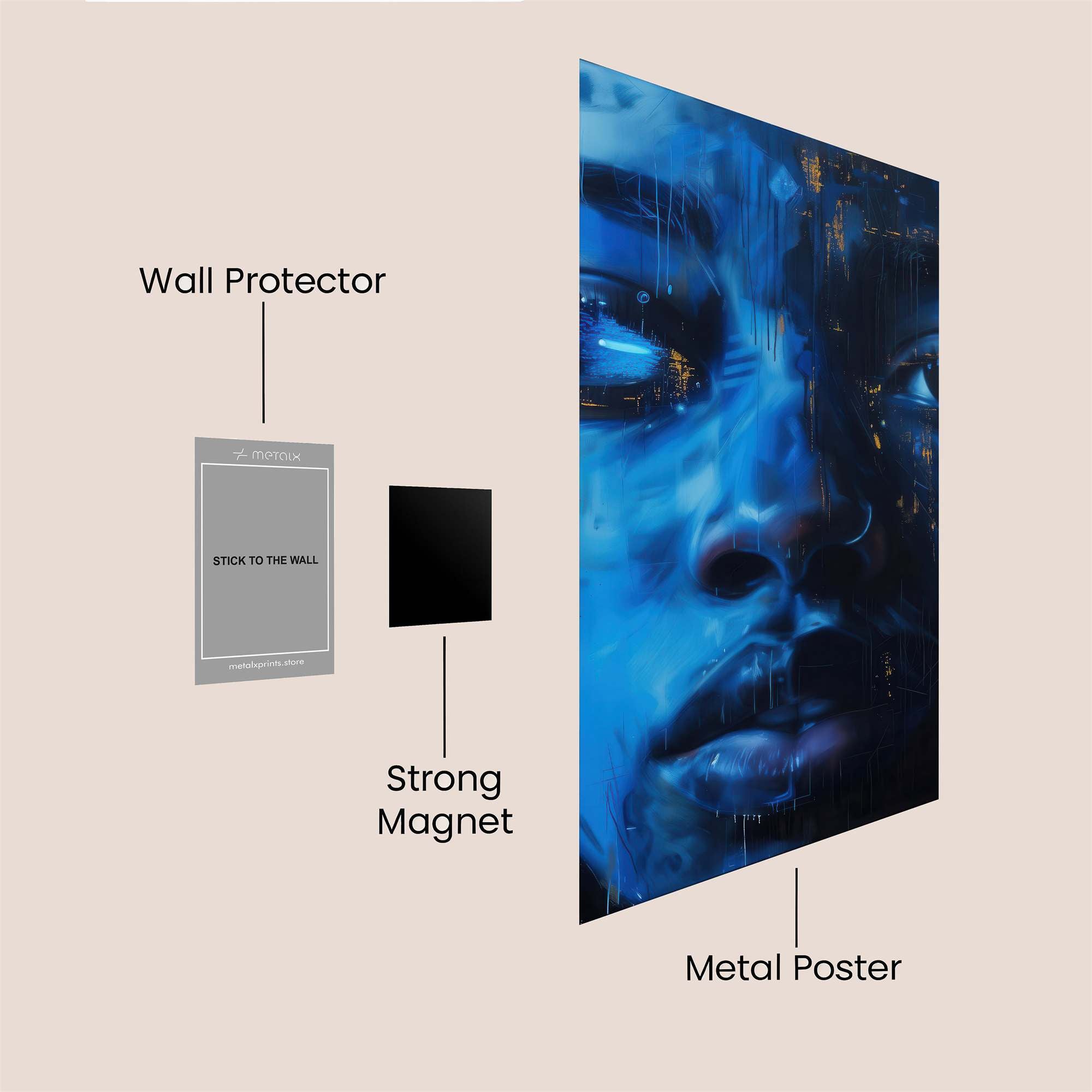 Mystic Gaze Safe Wall Magnetic / M