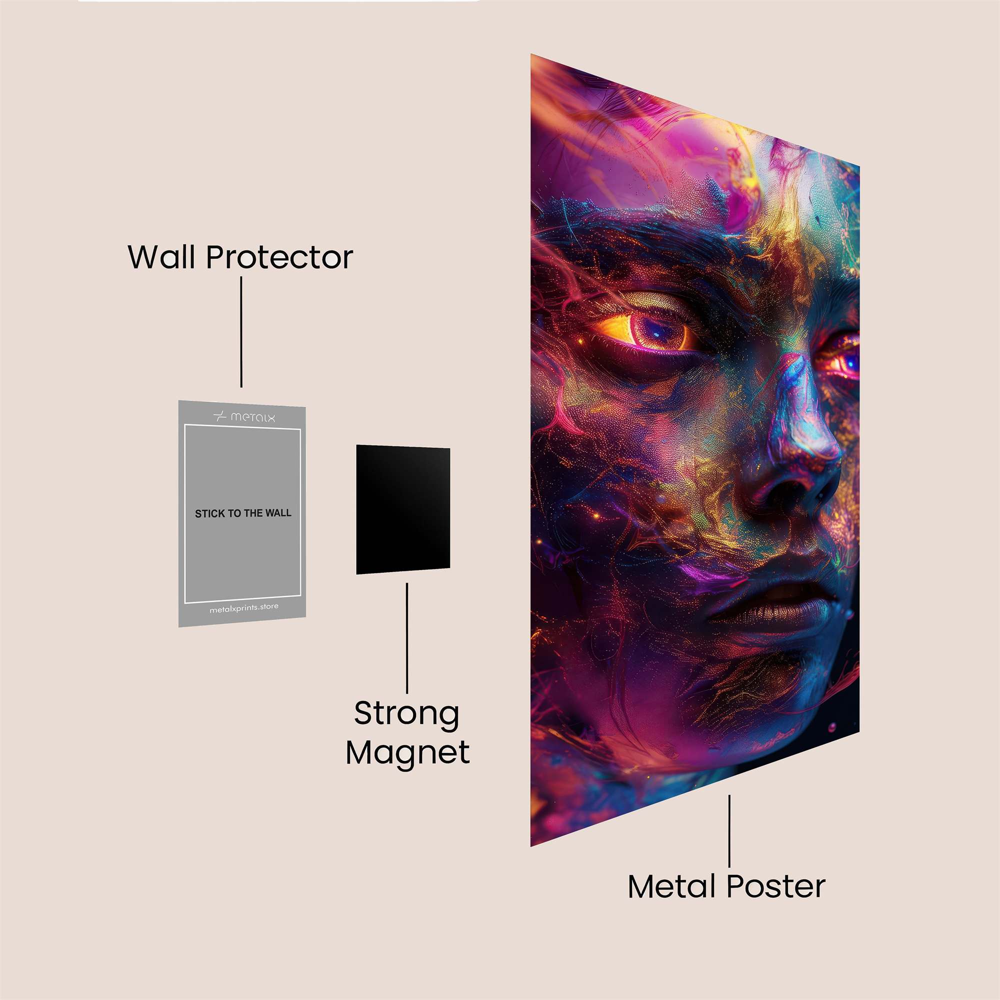 Mystic Aura Safe Wall Magnetic / M