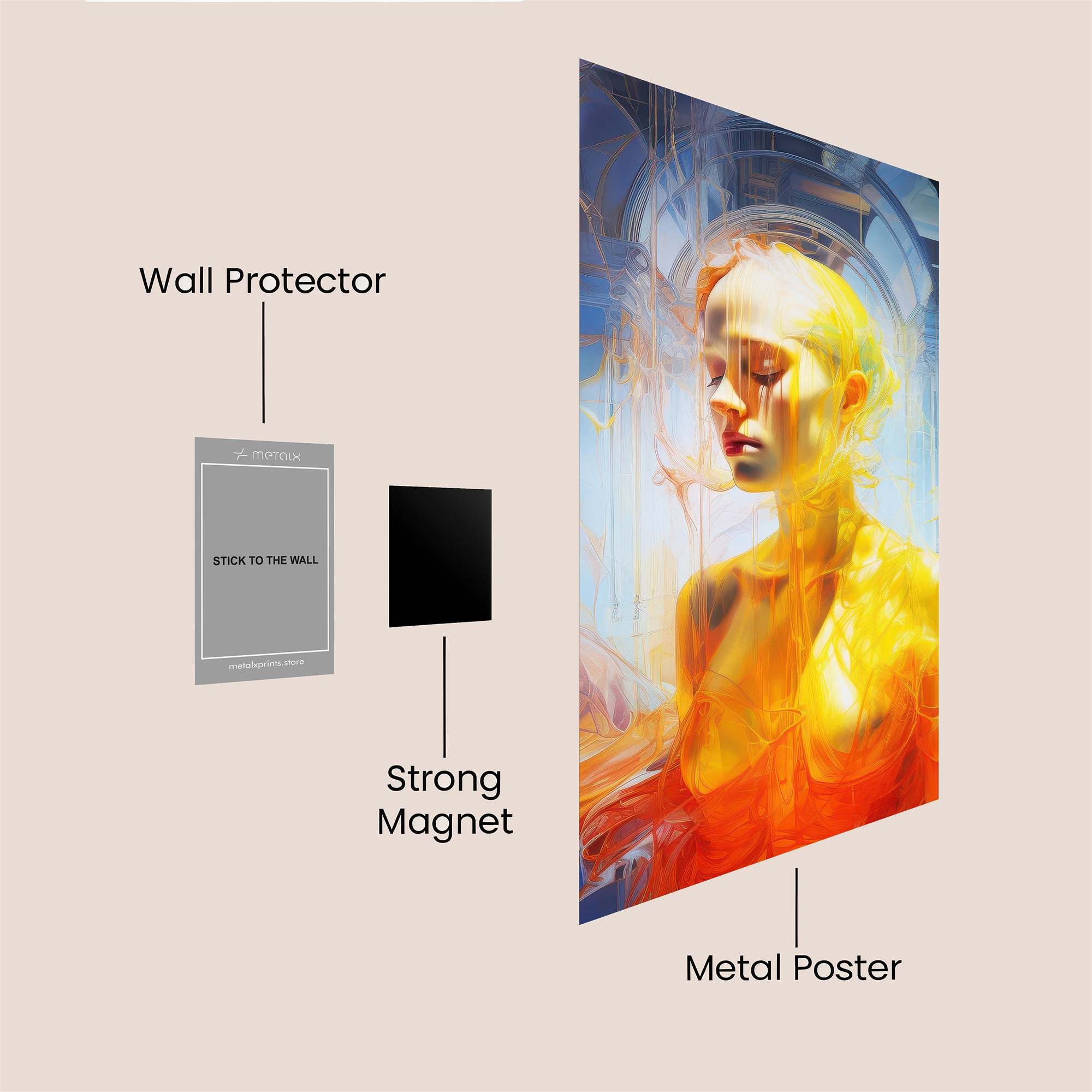 Ethereal Glow Safe Wall Magnetic / M