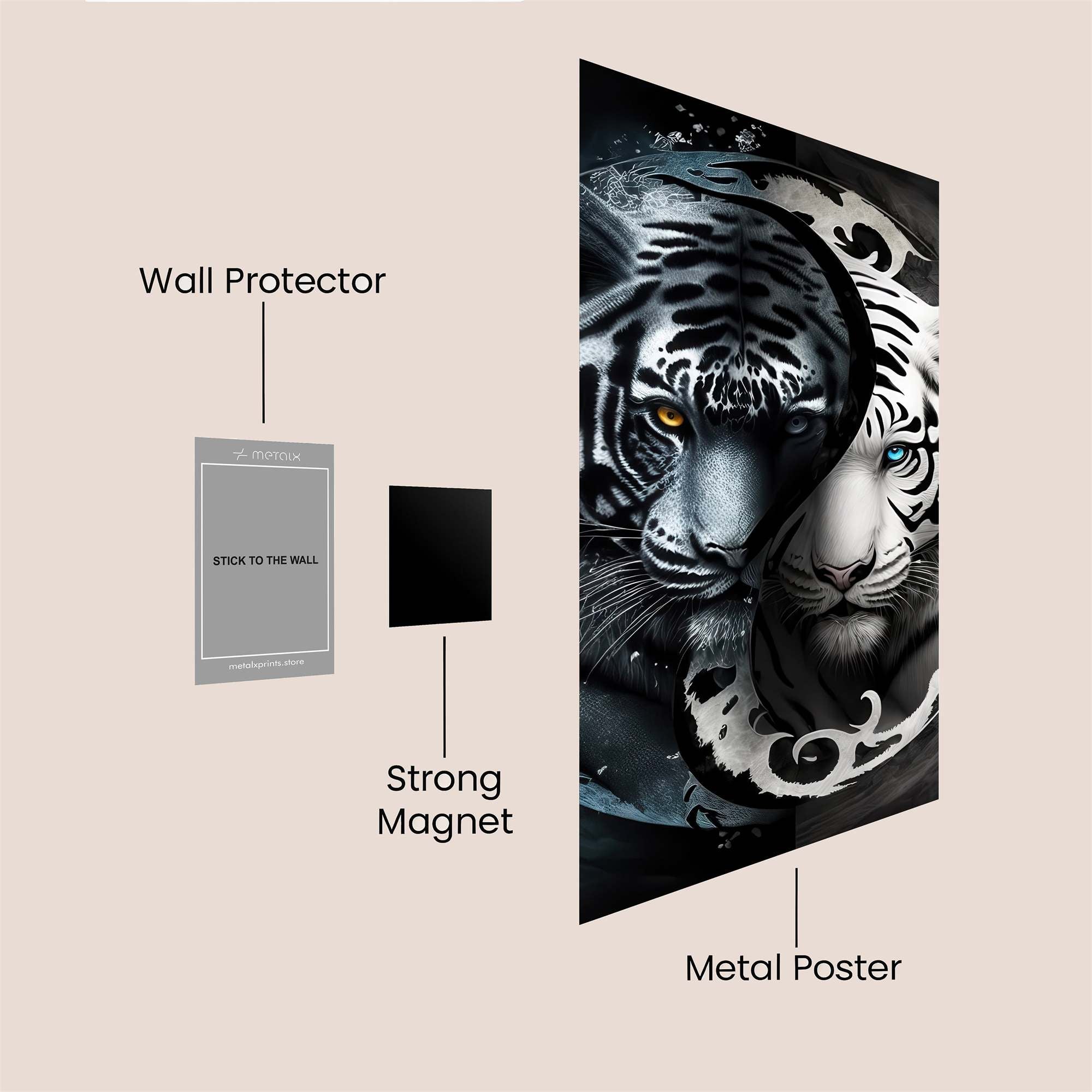 Tiger Duality Safe Wall Magnetic / M