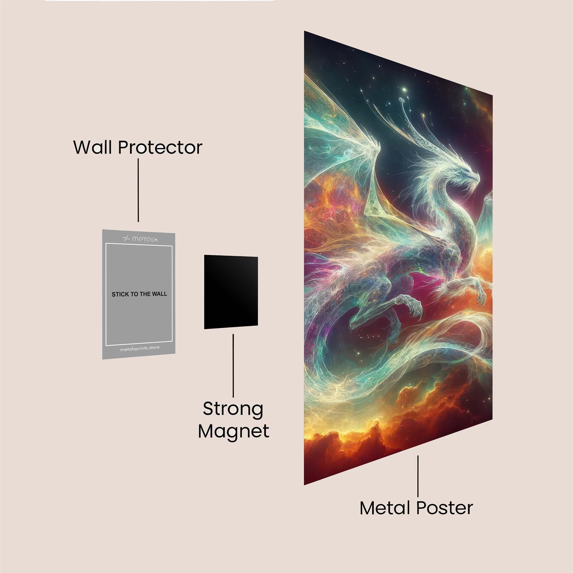Nebula Dragon Safe Wall Magnetic / M
