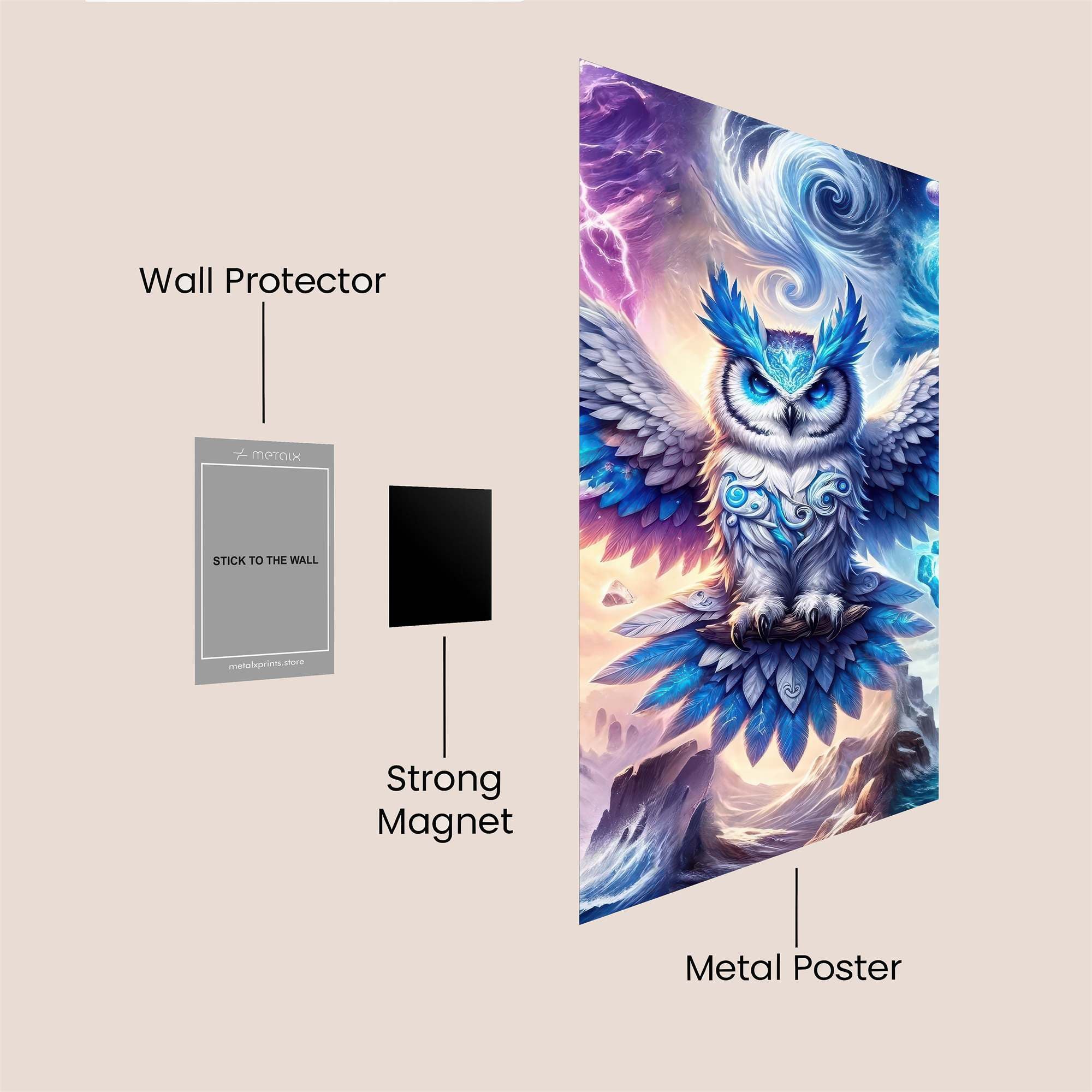 Owl Majesty Safe Wall Magnetic / M