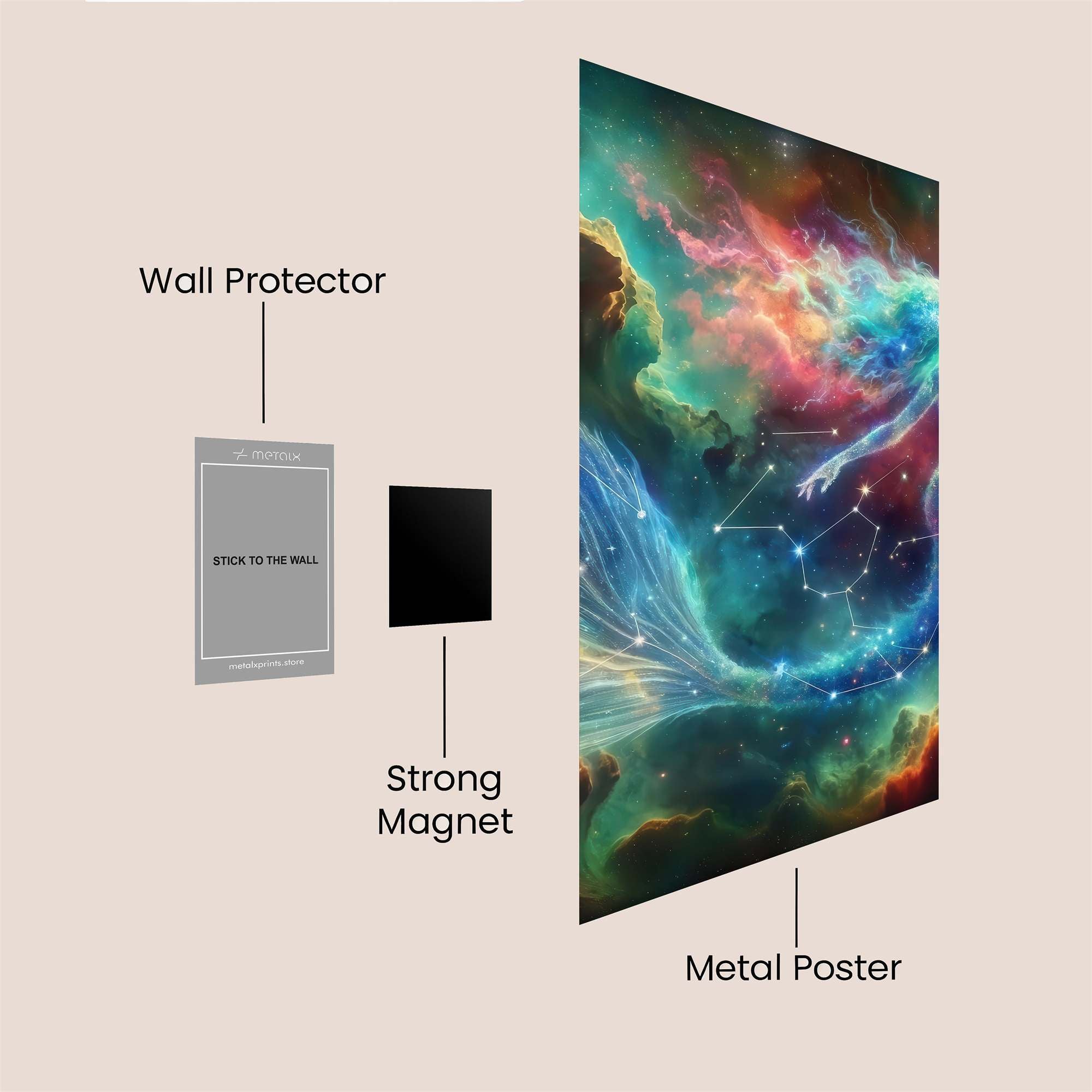 Cosmic Serenity Safe Wall Magnetic / M
