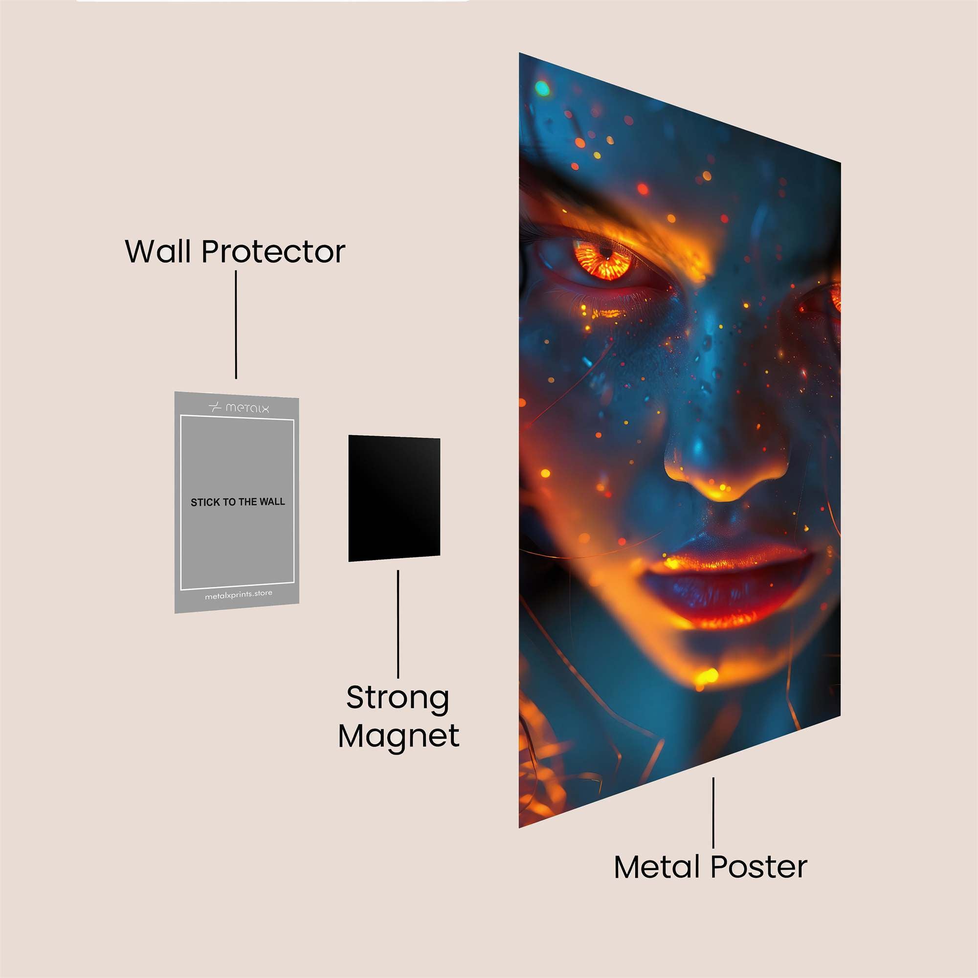 Infernal Gaze Safe Wall Magnetic / M