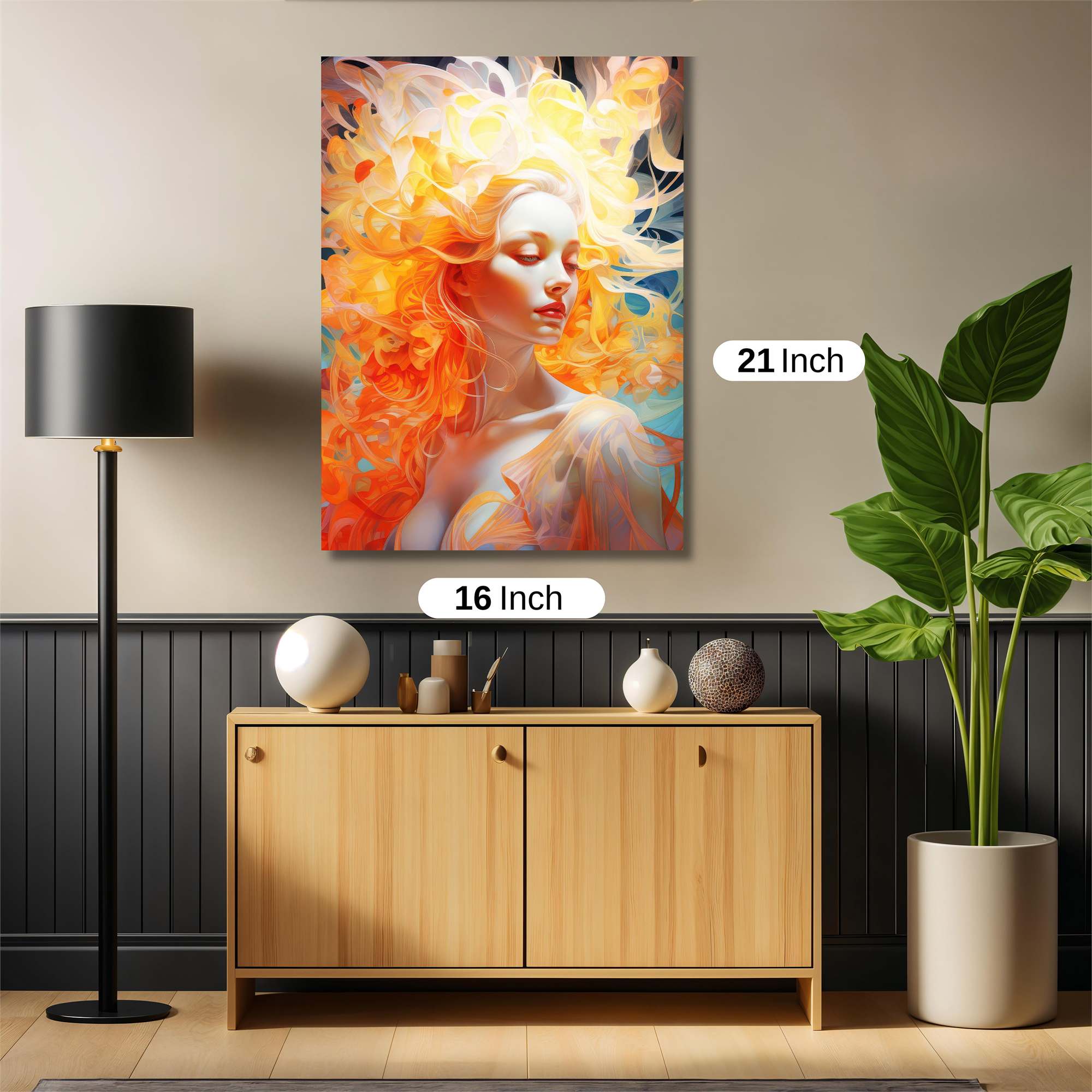 Flame Serenity Safe Wall Magnetic / M