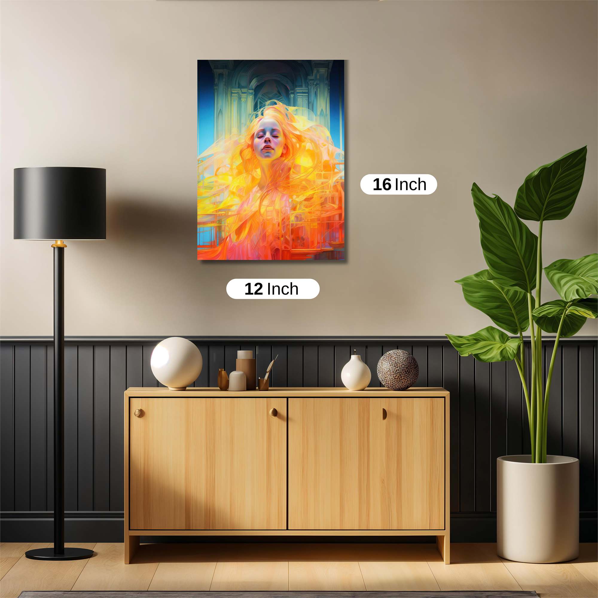 Flame Serenity Safe Wall Magnetic / M