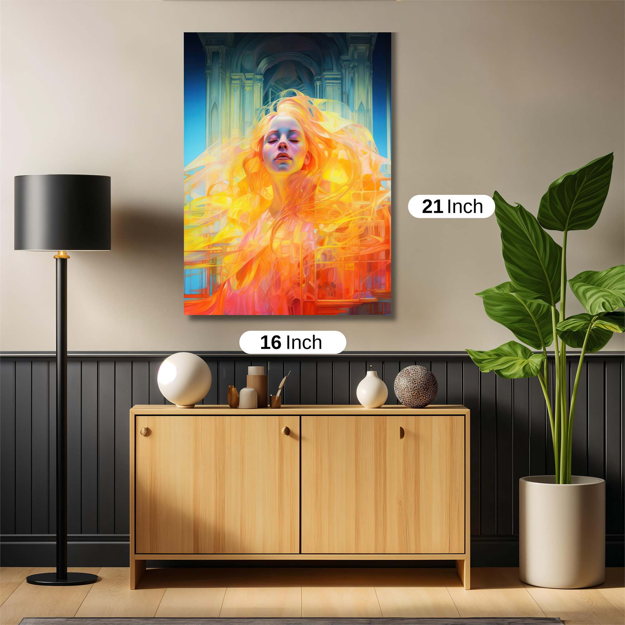 Flame Serenity Safe Wall Magnetic / M