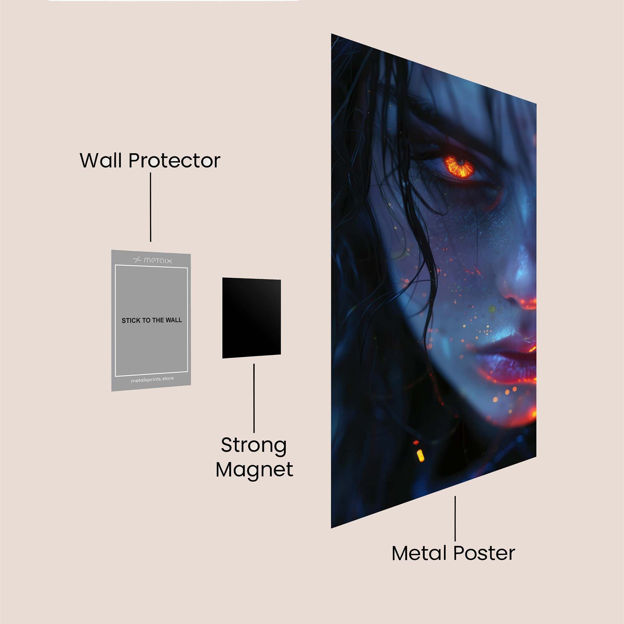 Glowering Enigma Safe Wall Magnetic / M